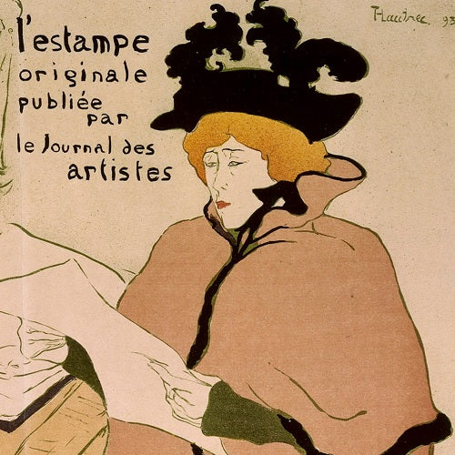 "Jeane Avril chez l'imprimeur lithographe" de Henri de Toulouse Lautrec (1893)