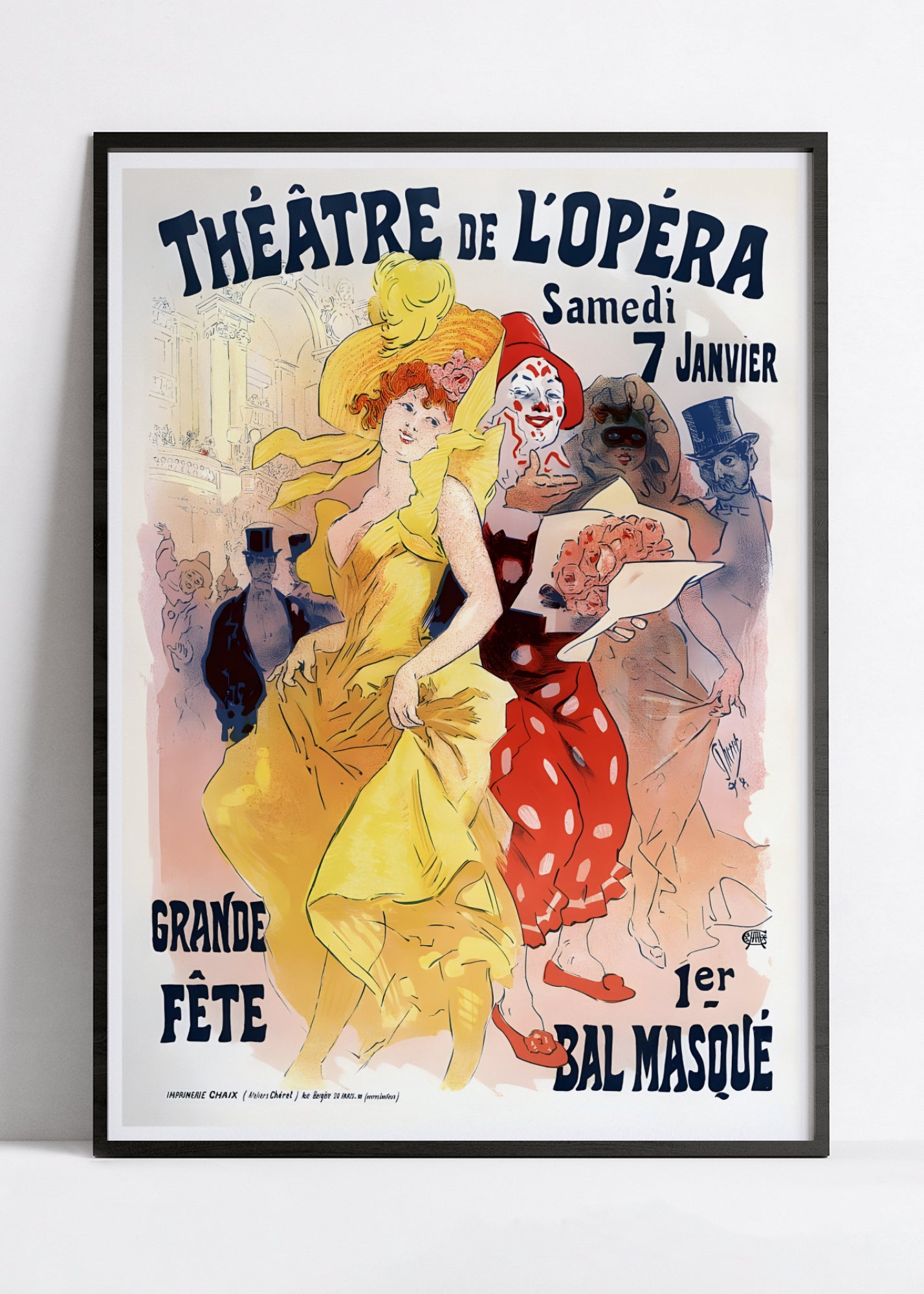 Vintage cabaret poster "Théâtre de l'Opéra" - Jules Cheret - High Definition - matte paper 230gr/m²