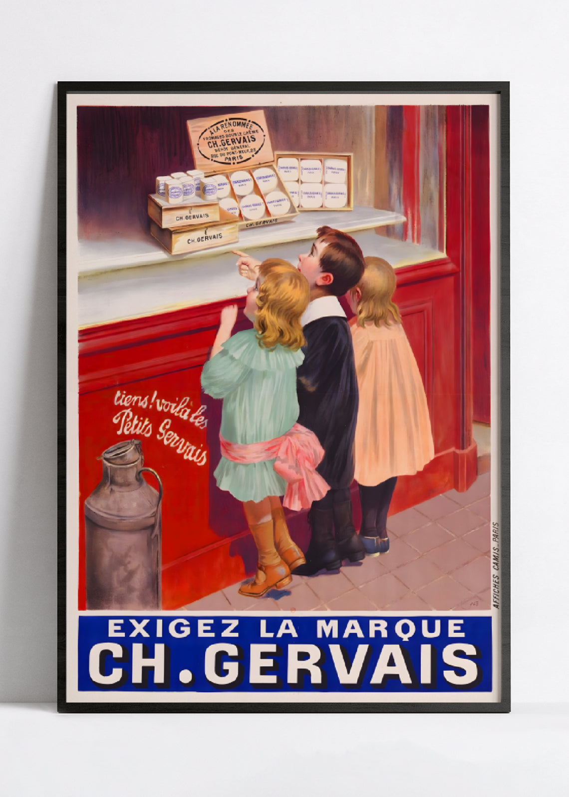 Affiche cuisine vintage Ch. Gervais - Haute Définition - papier mat  230gr/m²