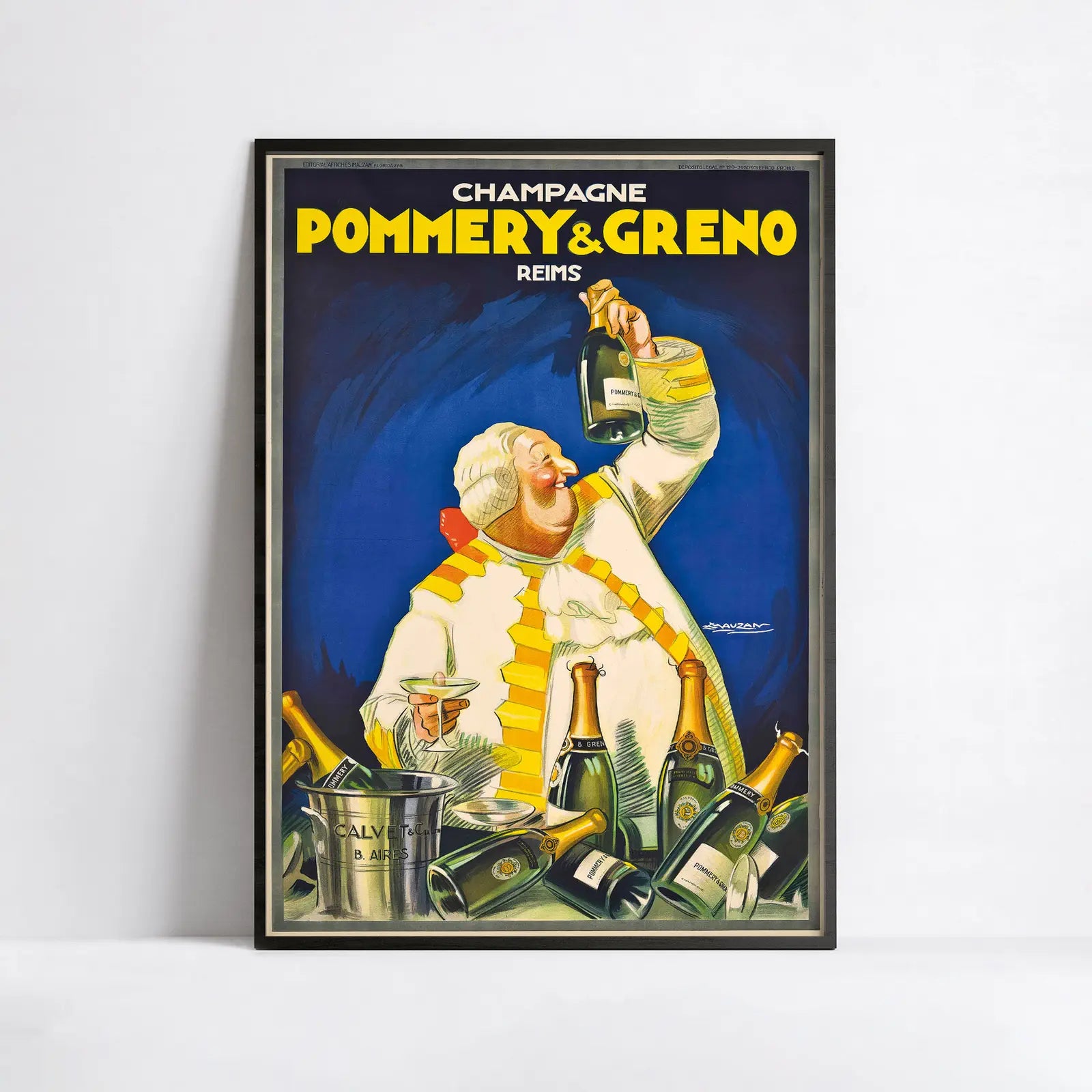 Art-Deco-Poster „Champagne Pommery & Greno“ – Achille Mauzan – High Definition – mattes Papier 230 g/m²