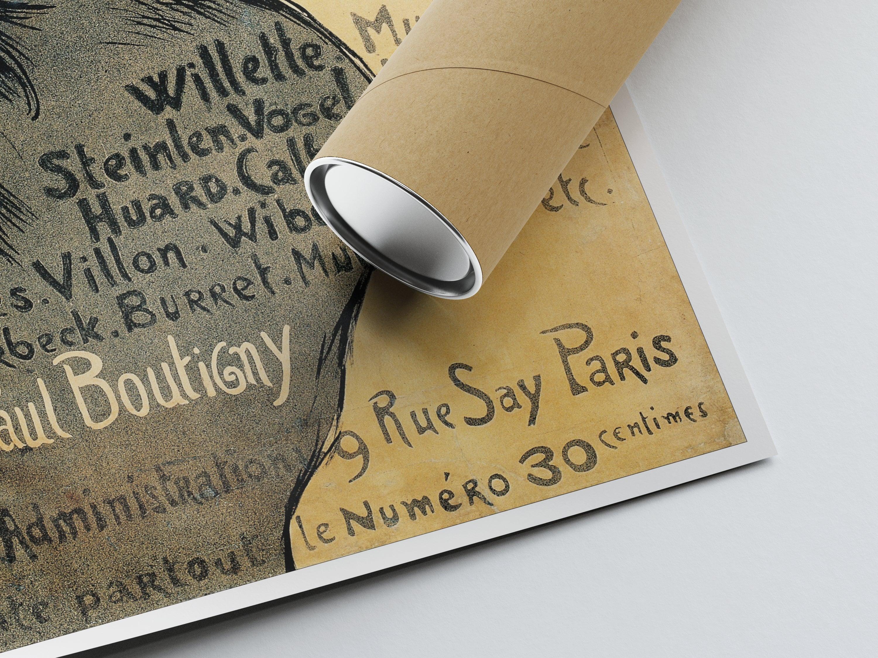 Affiche Art Nouveau "Cocorico" - Steinlen - Haute Définition - papier mat 230gr/m² - Poster Vintage