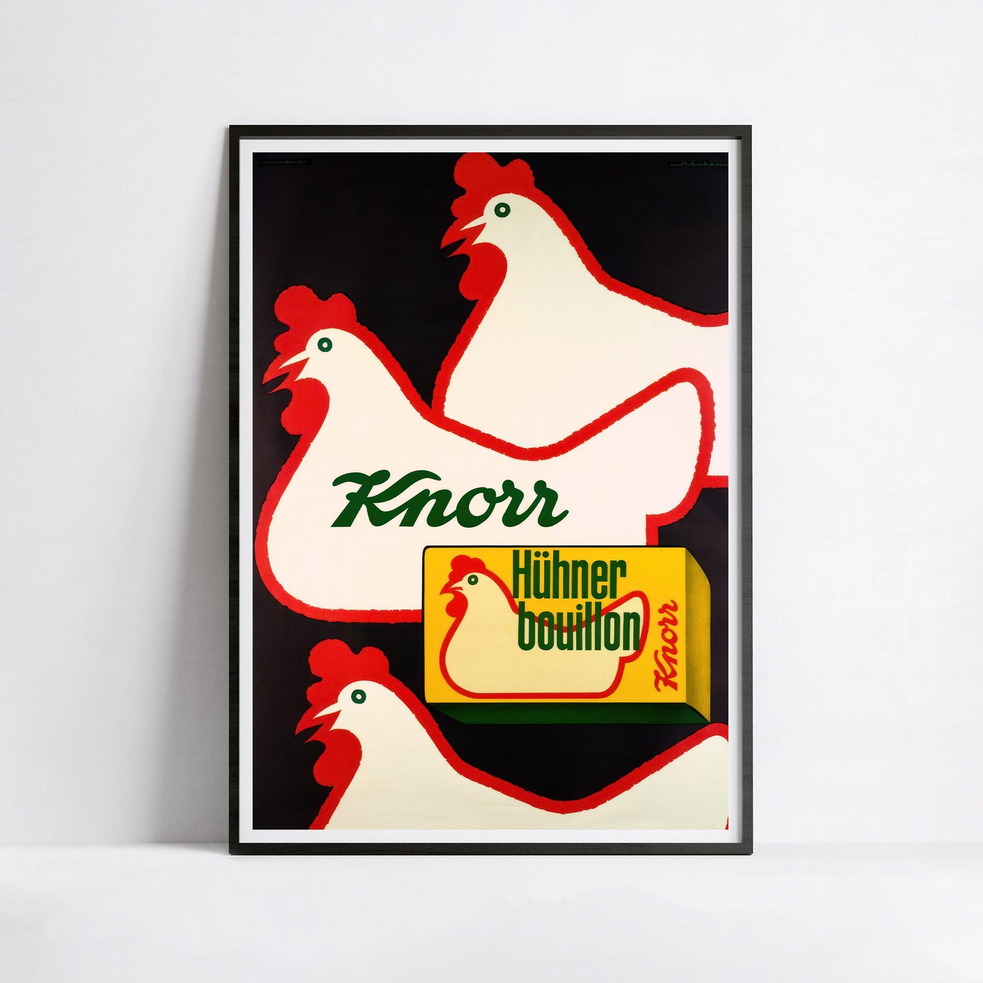 Affiche cuisine vintage "Knorr"- Haute Définition - papier mat 230gr/m² - Poster Vintage