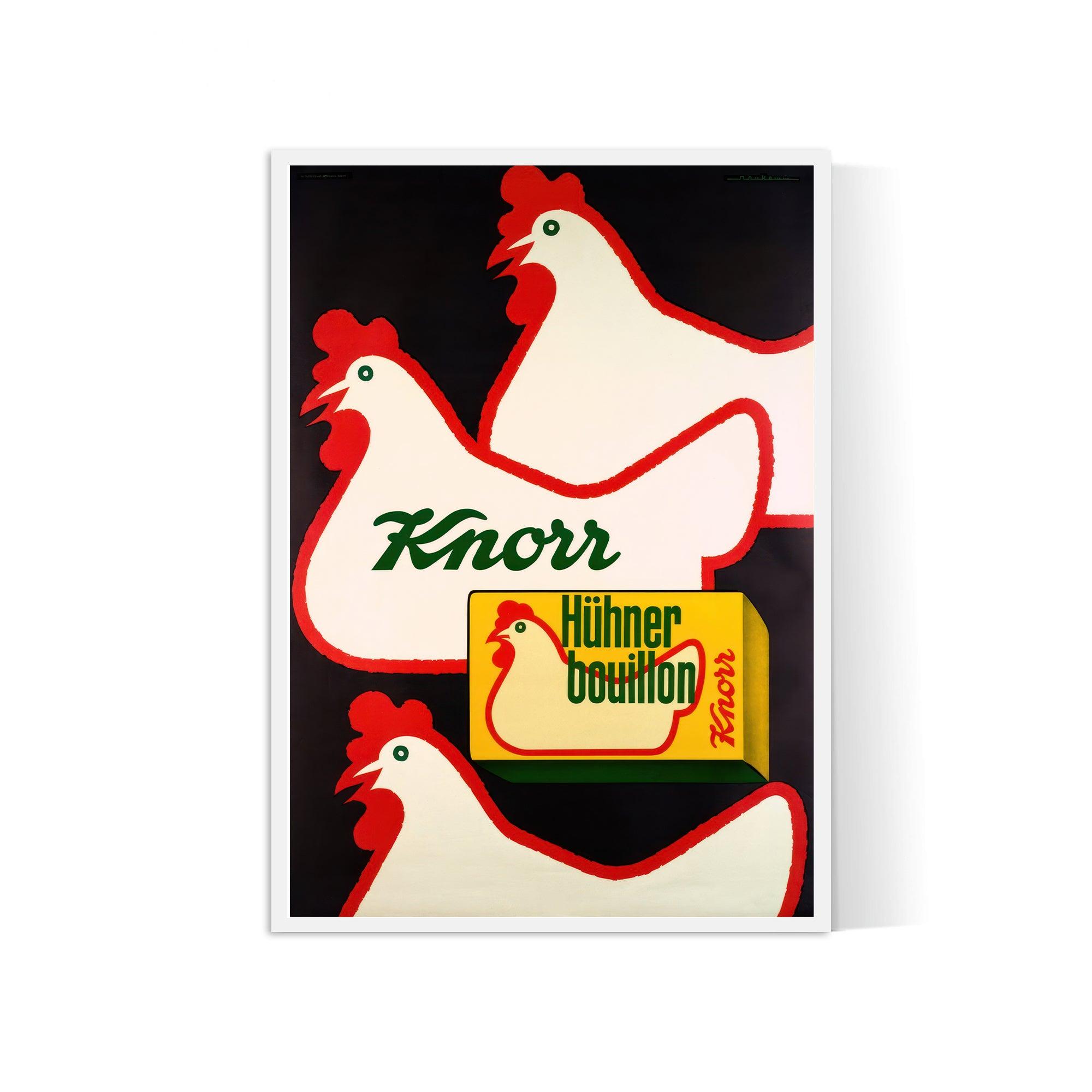 Affiche cuisine vintage "Knorr"- Haute Définition - papier mat 230gr/m² - Poster Vintage