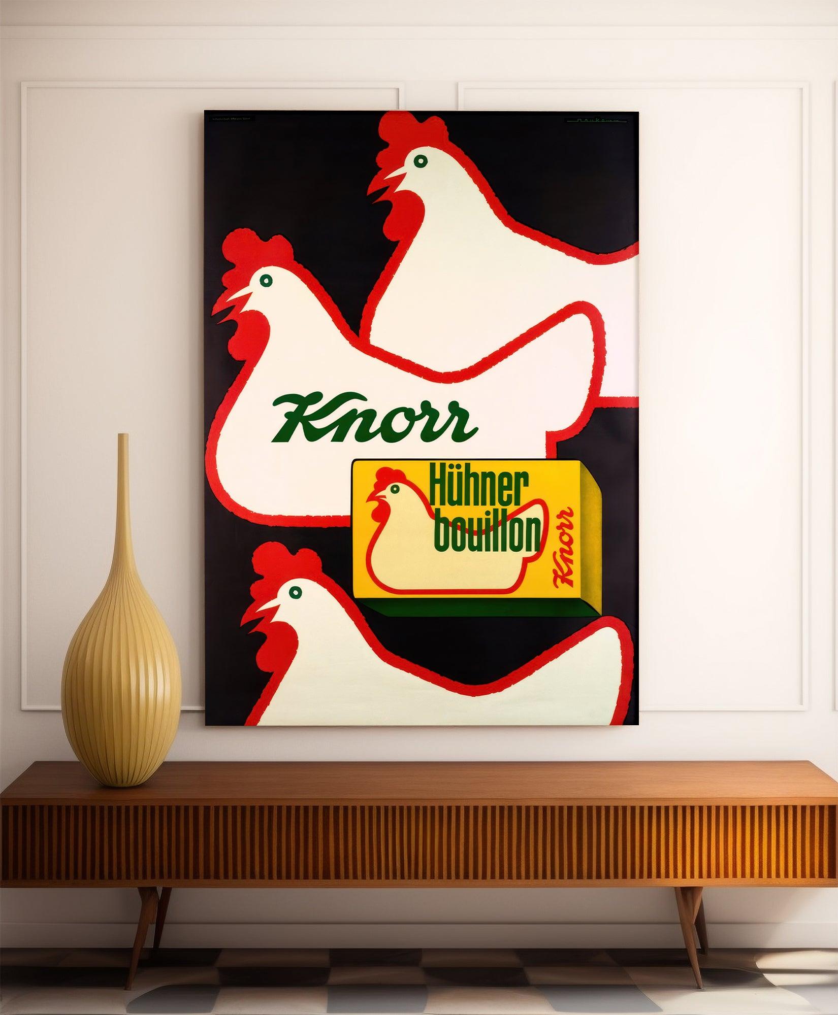 Affiche cuisine vintage "Knorr"- Haute Définition - papier mat 230gr/m² - Poster Vintage