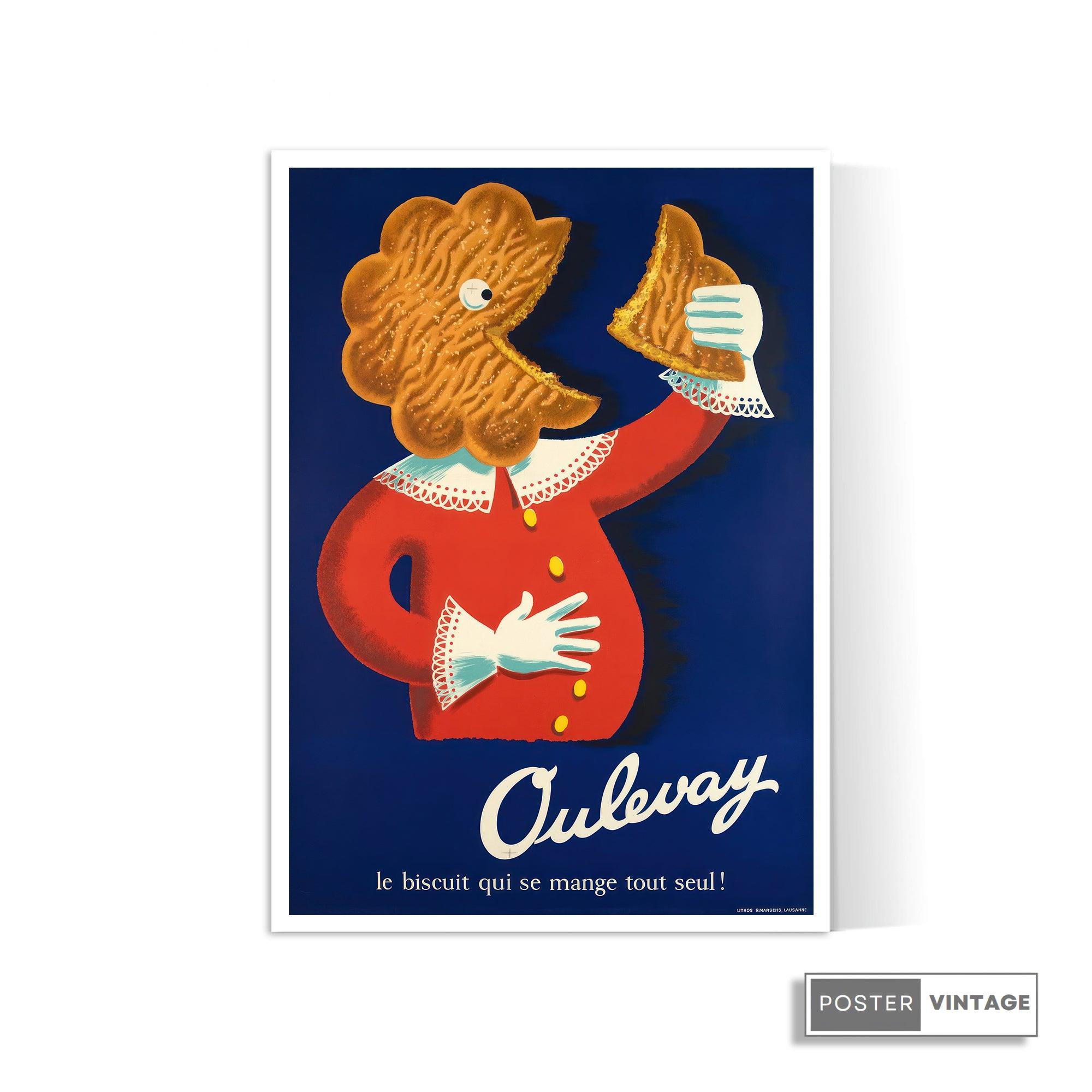 Affiche cuisine vintage "Oulevay" - Haute Définition - papier mat 230gr/m² - Poster Vintage