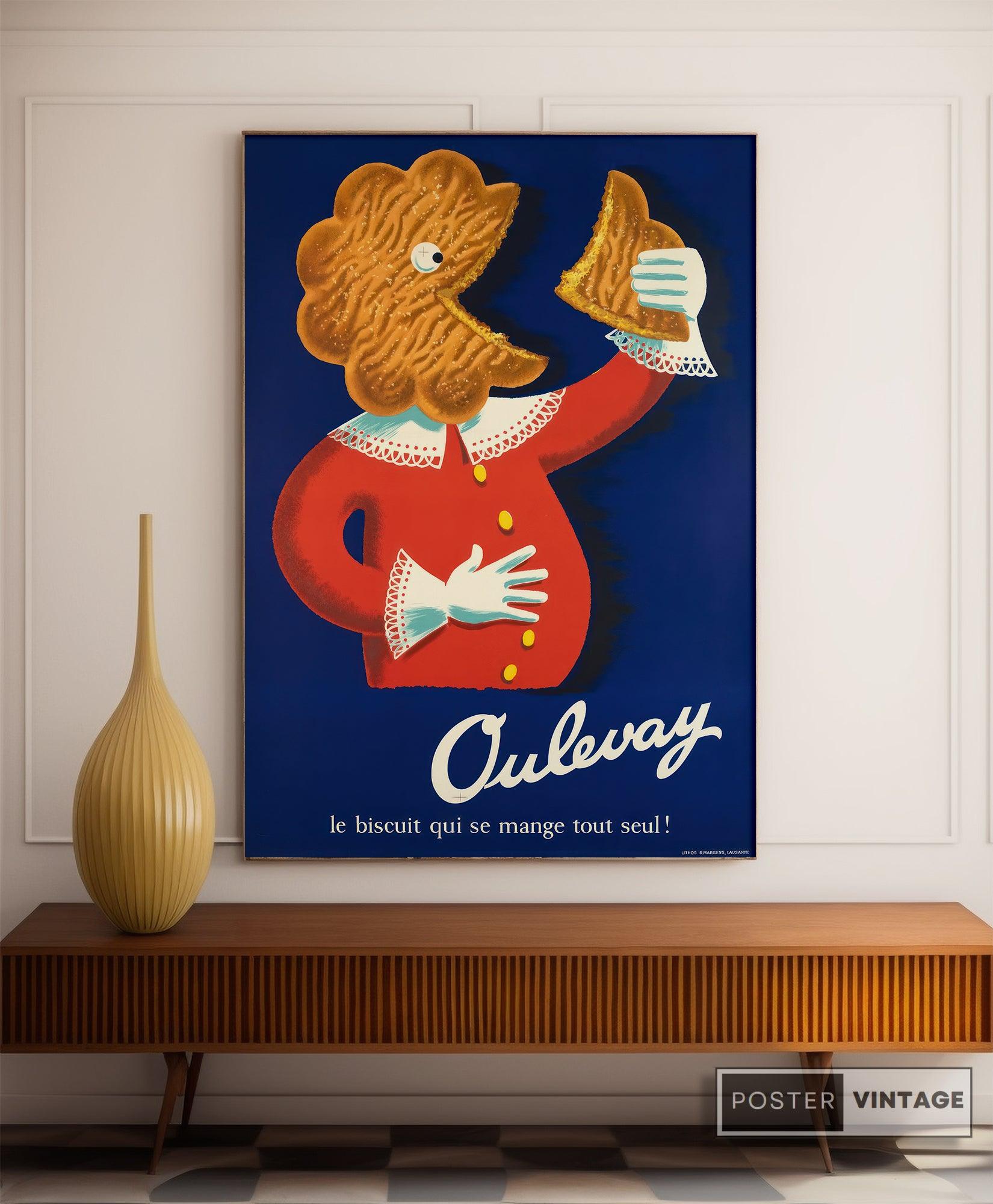 Affiche cuisine vintage "Oulevay" - Haute Définition - papier mat 230gr/m² - Poster Vintage