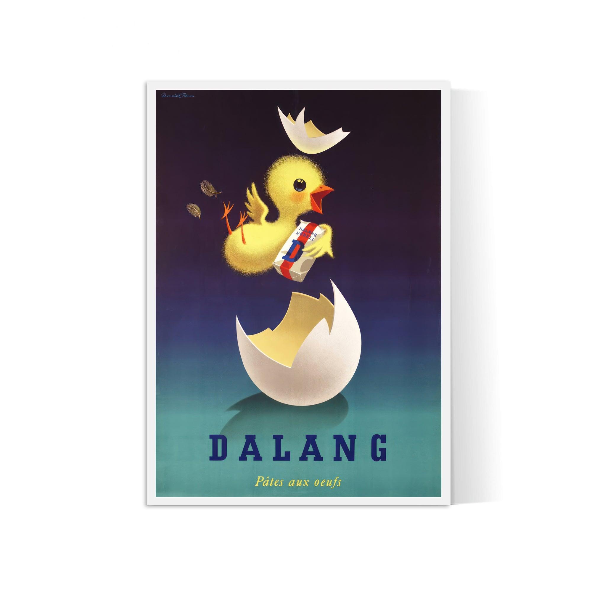 Affiche cuisine vintage "Pâtes Daland"- Haute Définition - papier mat 230gr/m² - Poster Vintage