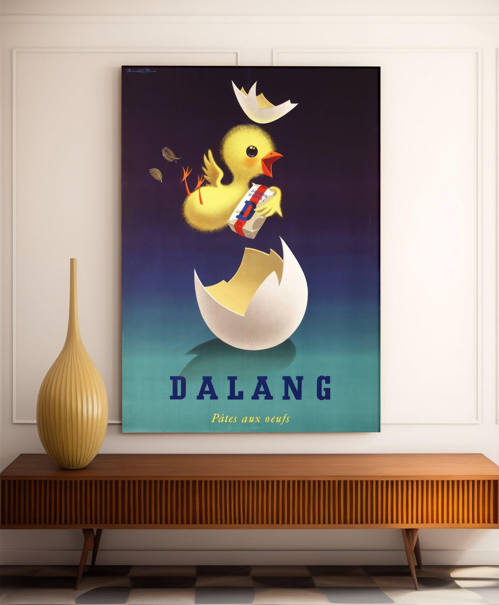 Affiche cuisine vintage "Pâtes Daland"- Haute Définition - papier mat 230gr/m² - Poster Vintage