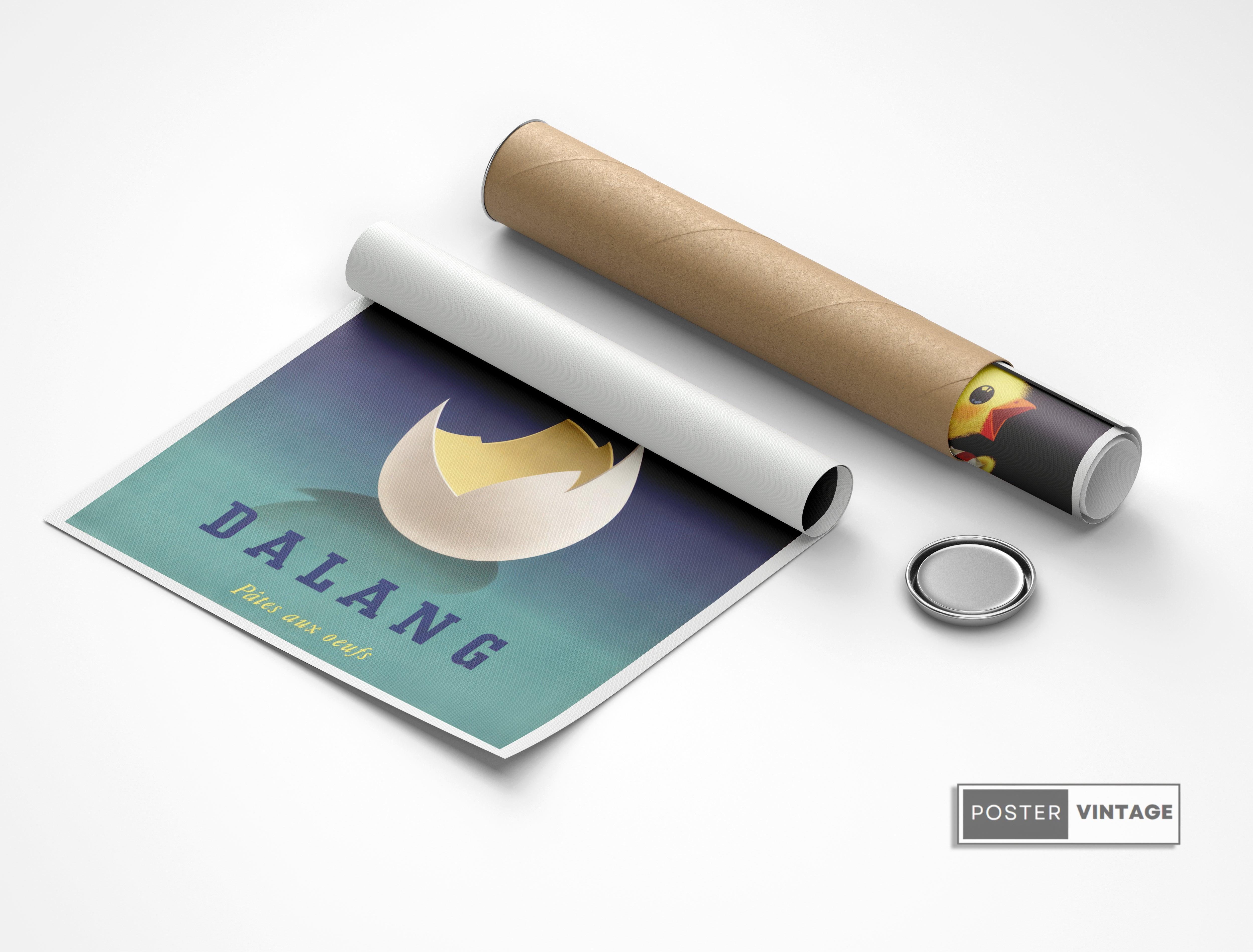 Affiche cuisine vintage "Pâtes Daland"- Haute Définition - papier mat 230gr/m² - Poster Vintage