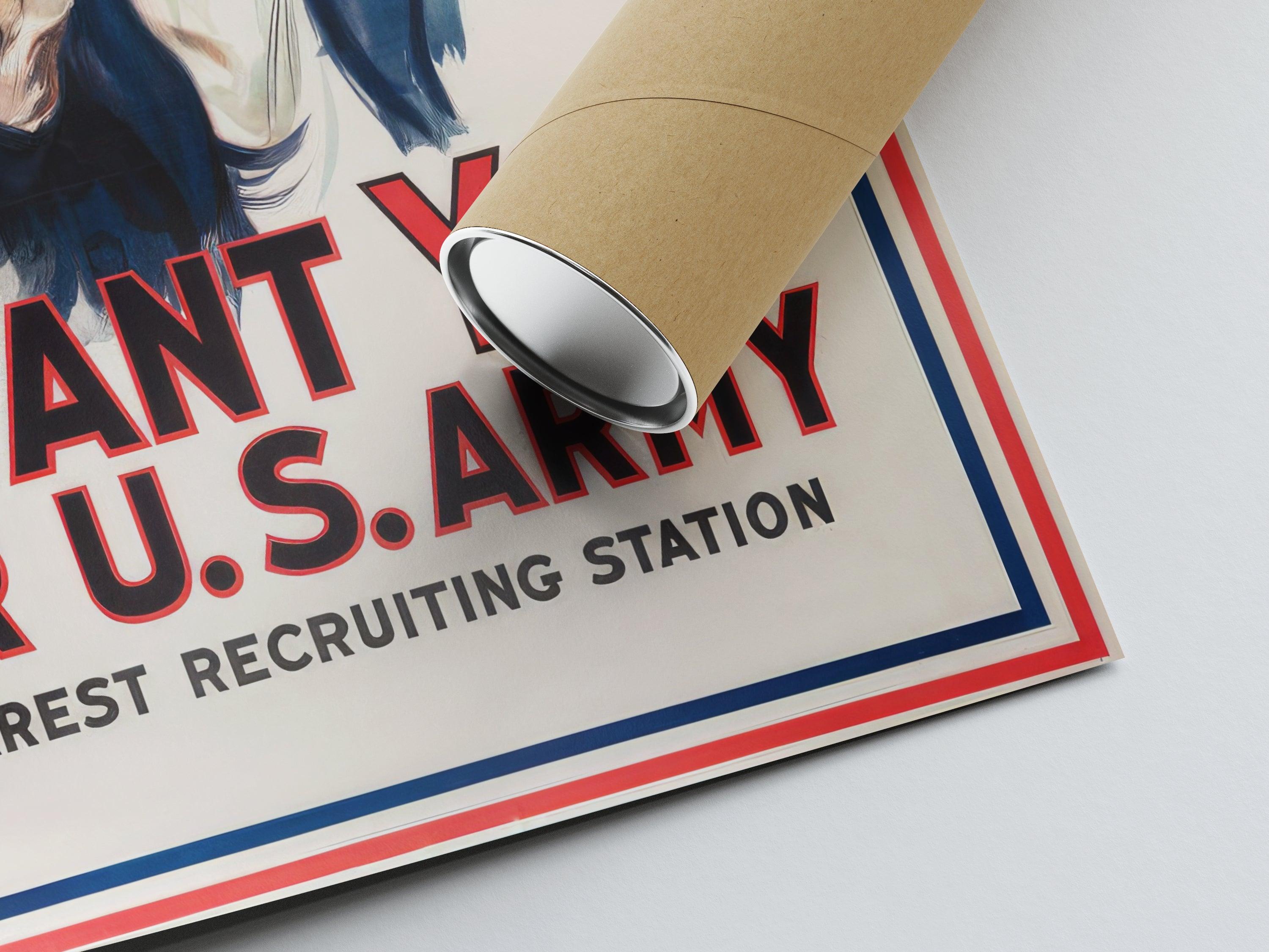 Affiche de propagande "I want you for US Army" - Haute Définition - papier mat 230gr/m² - Poster Vintage