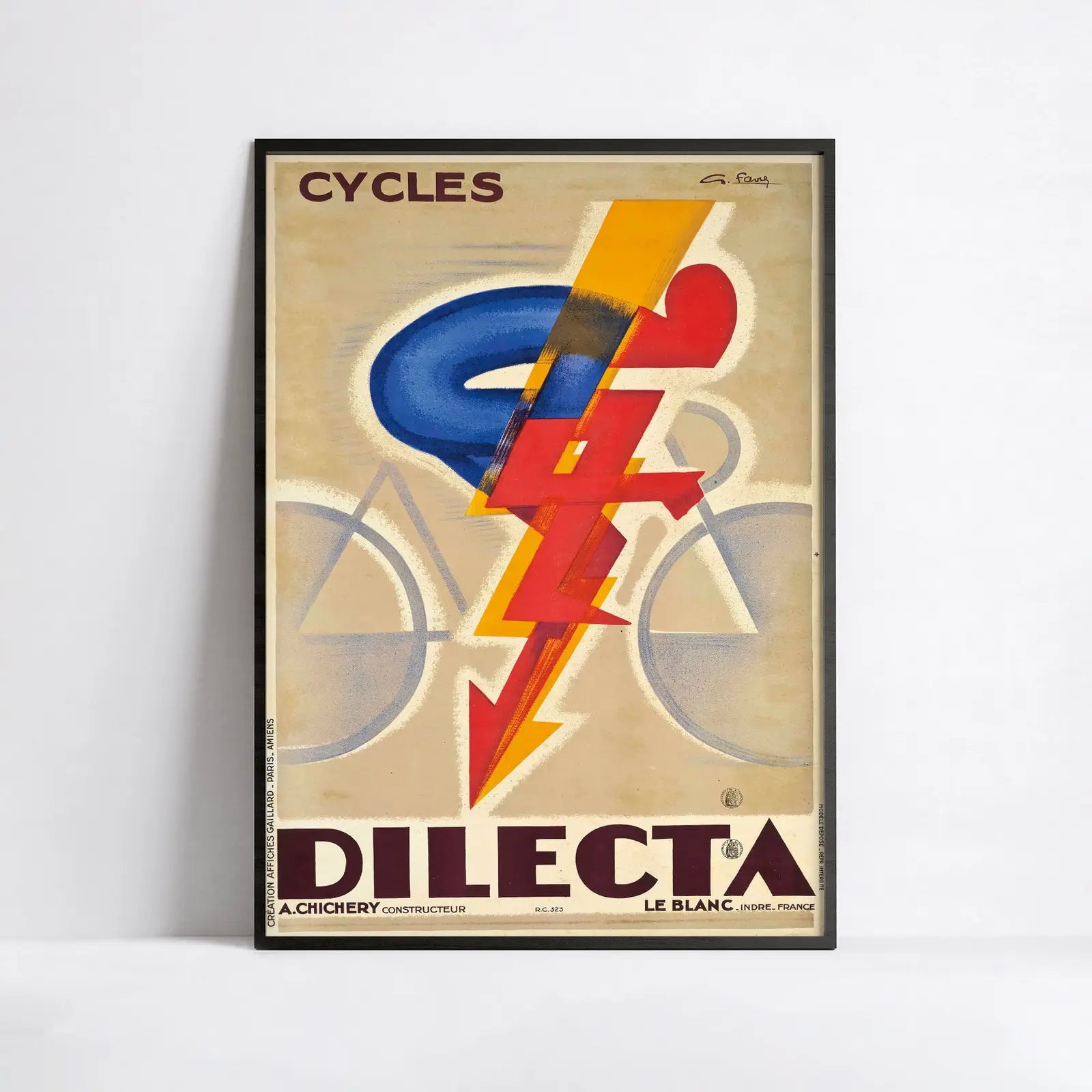 Affiche Art Déco "Compagnie des Dilects" - Georges Favre - Haute Définition - papier mat 230gr/m²