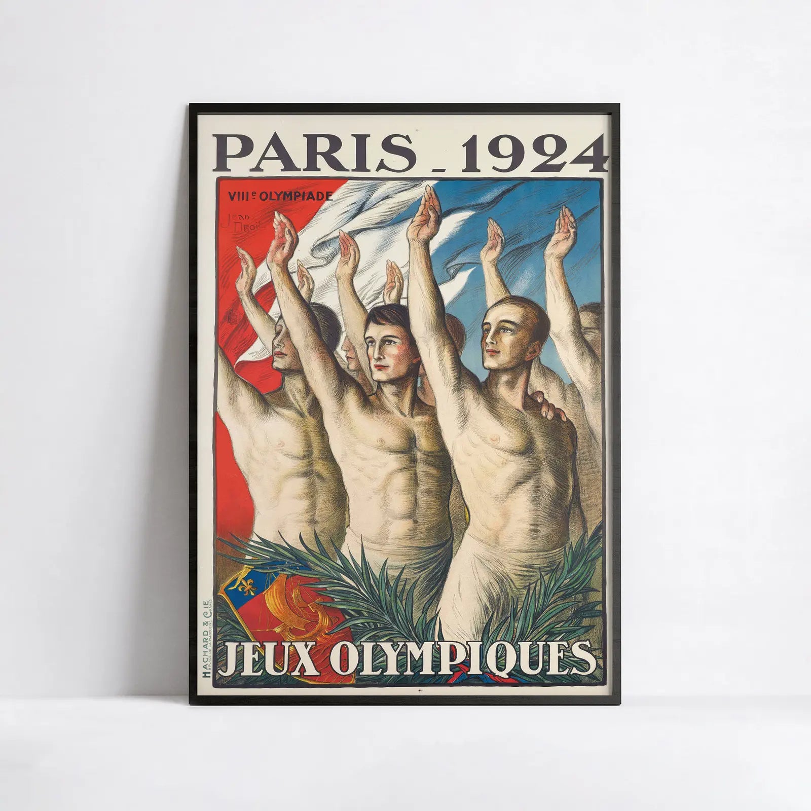 Affiche Jeux Olympiques vintage "Paris 1924" - Jean Droit - Haute Définition - papier mat 230gr/m²