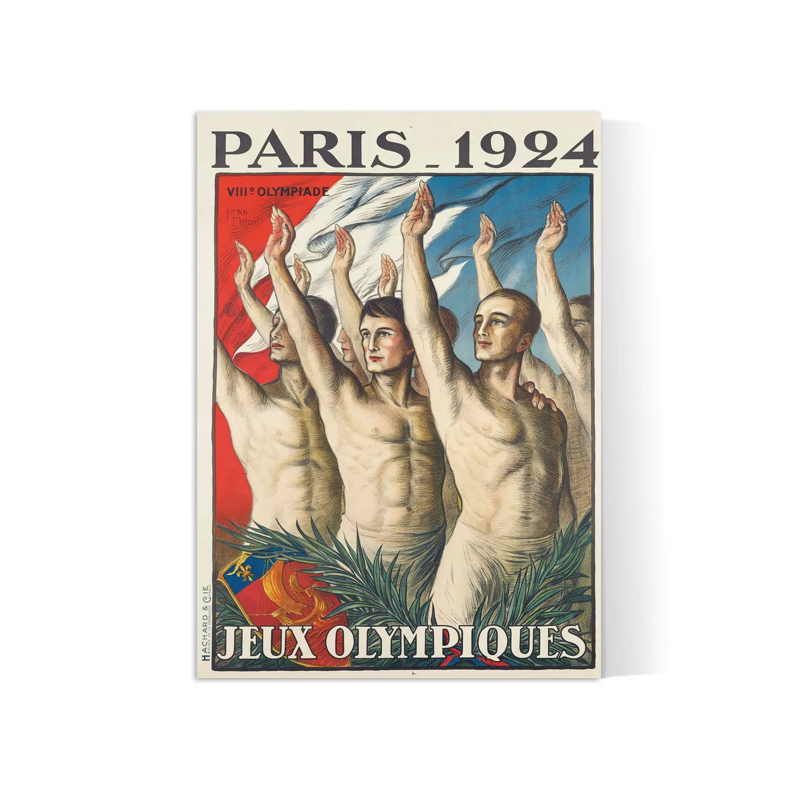 Affiche Jeux Olympiques vintage "Paris 1924" - Jean Droit - Haute Définition - papier mat 230gr/m²