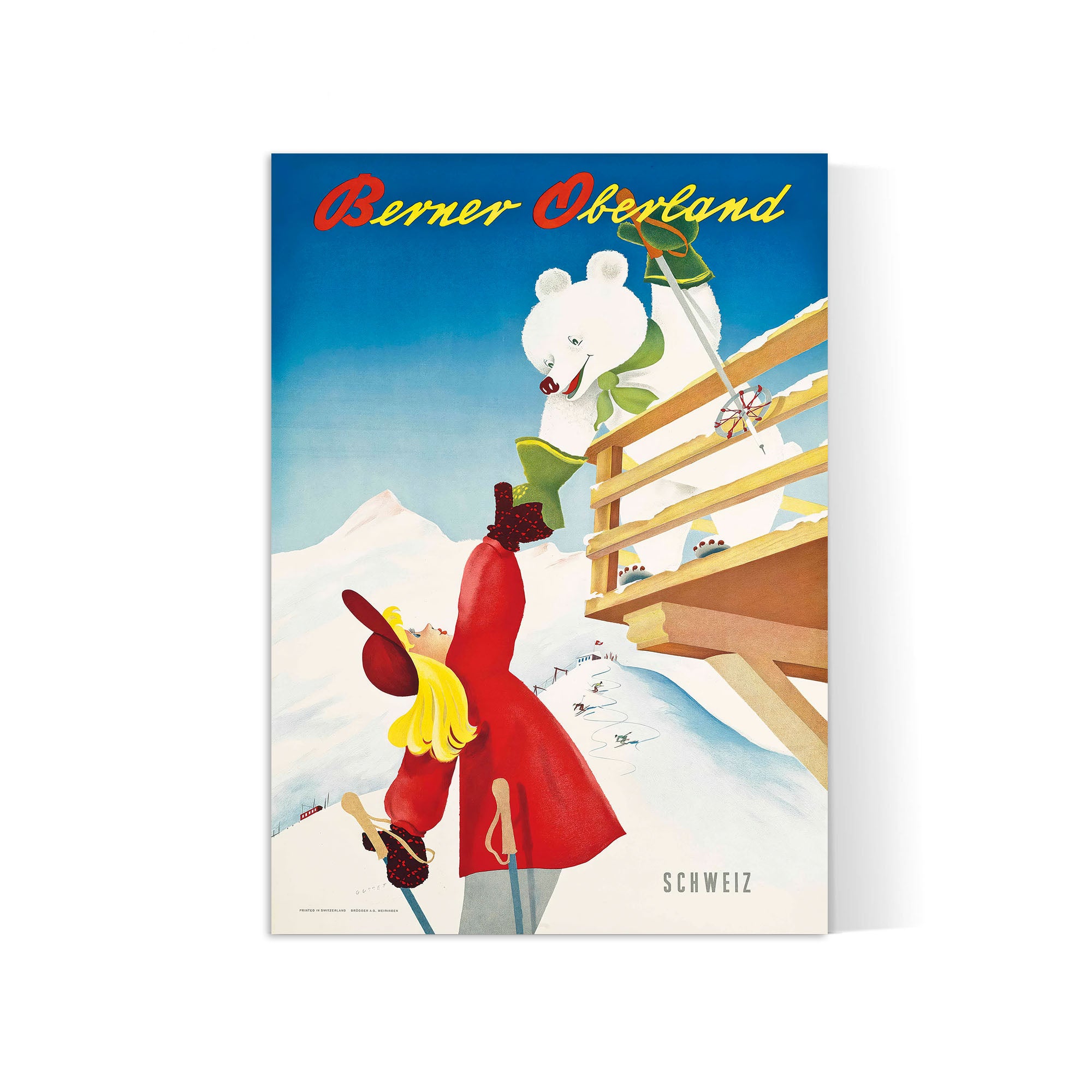 Affiche Berner Oberland - Paul Gusset - Haute Définition - papier mat 230gr/m²