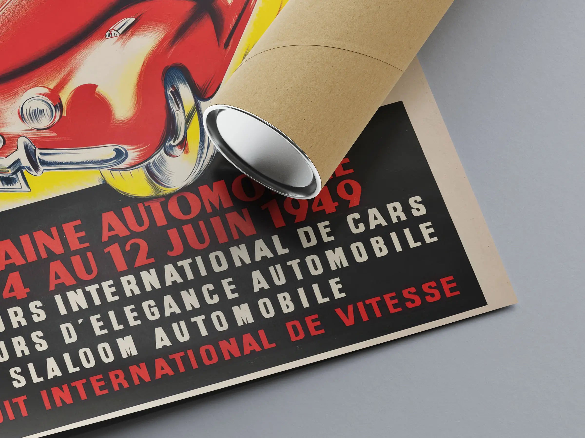 Affiche vintage "Nice Circuit International de Vitesse 1949" - Ramel - Haute Définition - papier mat 230gr/m²