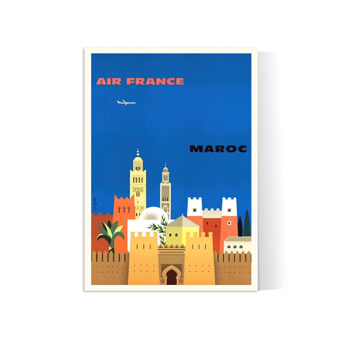 Air France "Maroc" - Jean Fortin - Haute Définition - papier mat 230gr/m2