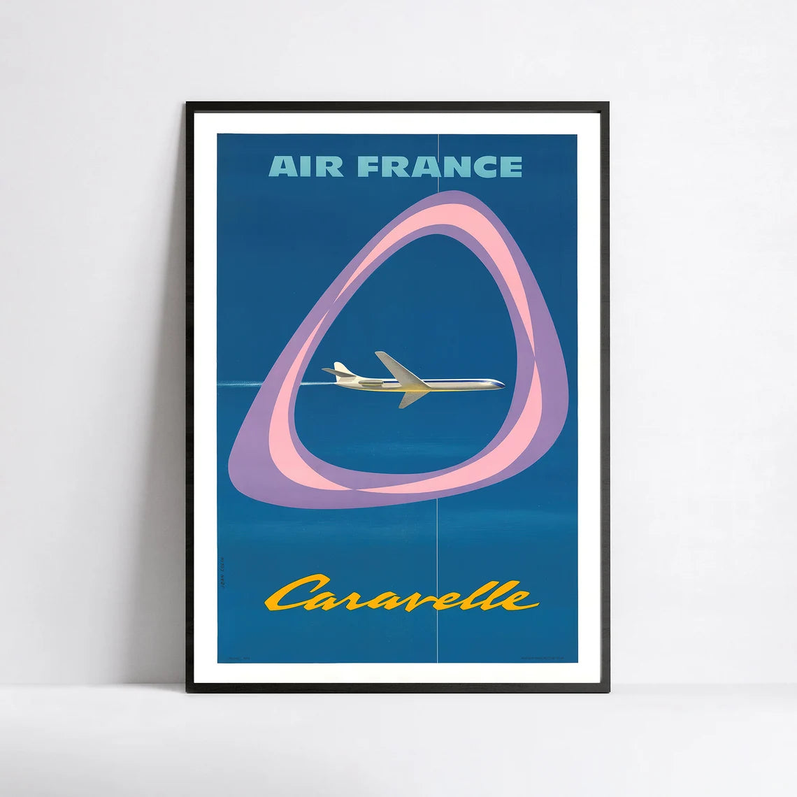 Affiche Air France "Caravelle" - Jean Colin - Haute Définition - papier mat 230gr/m2