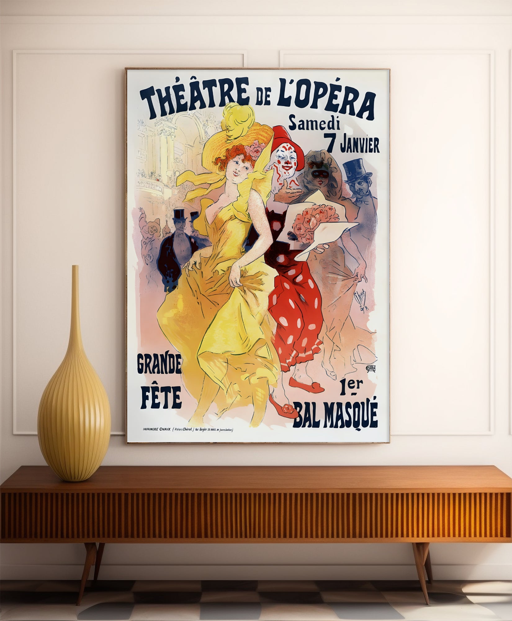 Vintage-Kabarettplakat „Théâtre de l'Opéra“ – Jules Cheret – High Definition – mattes Papier 230 g/m²