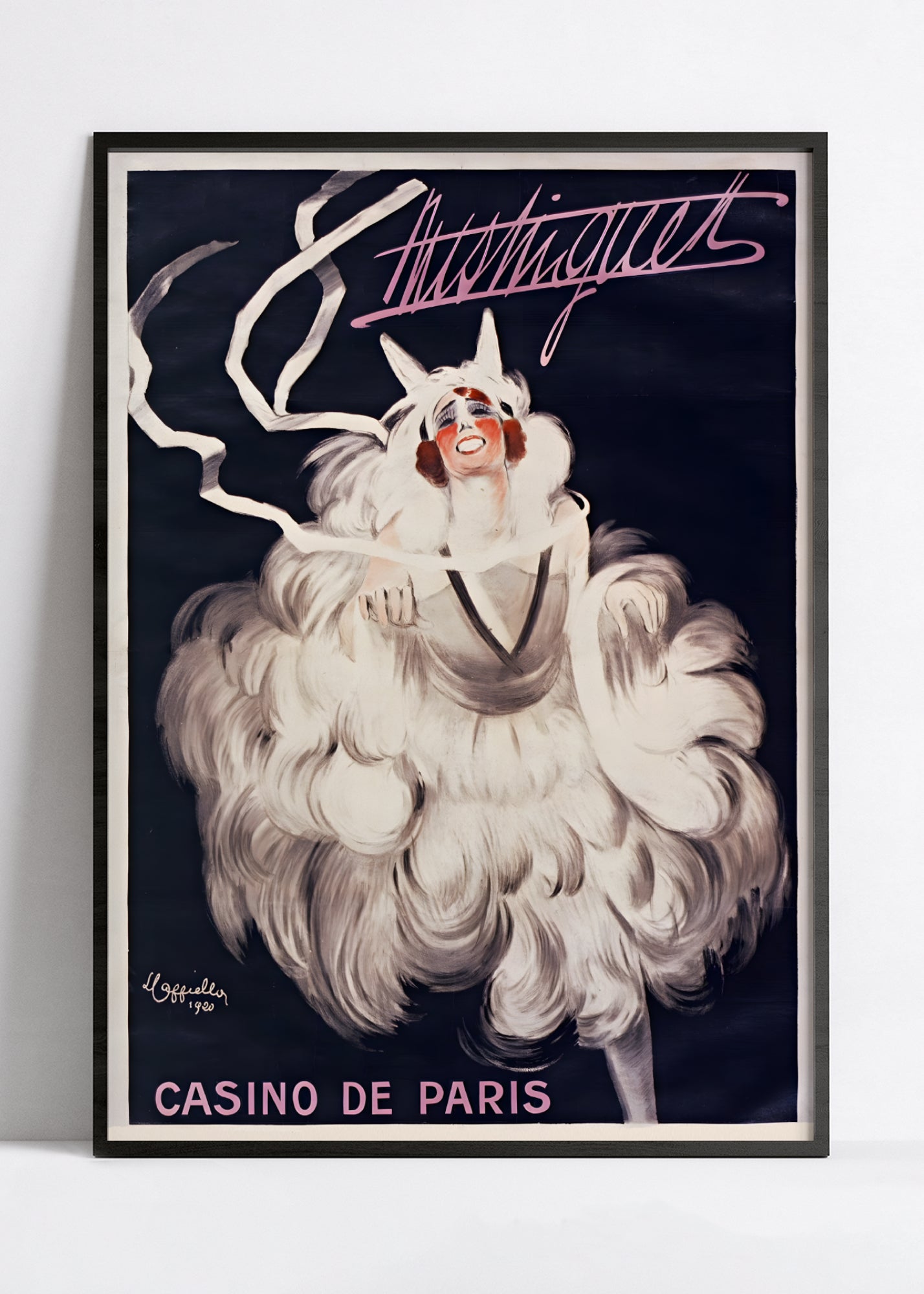 Affiche cabaret vintage "Mistinguett" - Leonetto Cappiello - Haute Définition - papier mat 230gr/m²