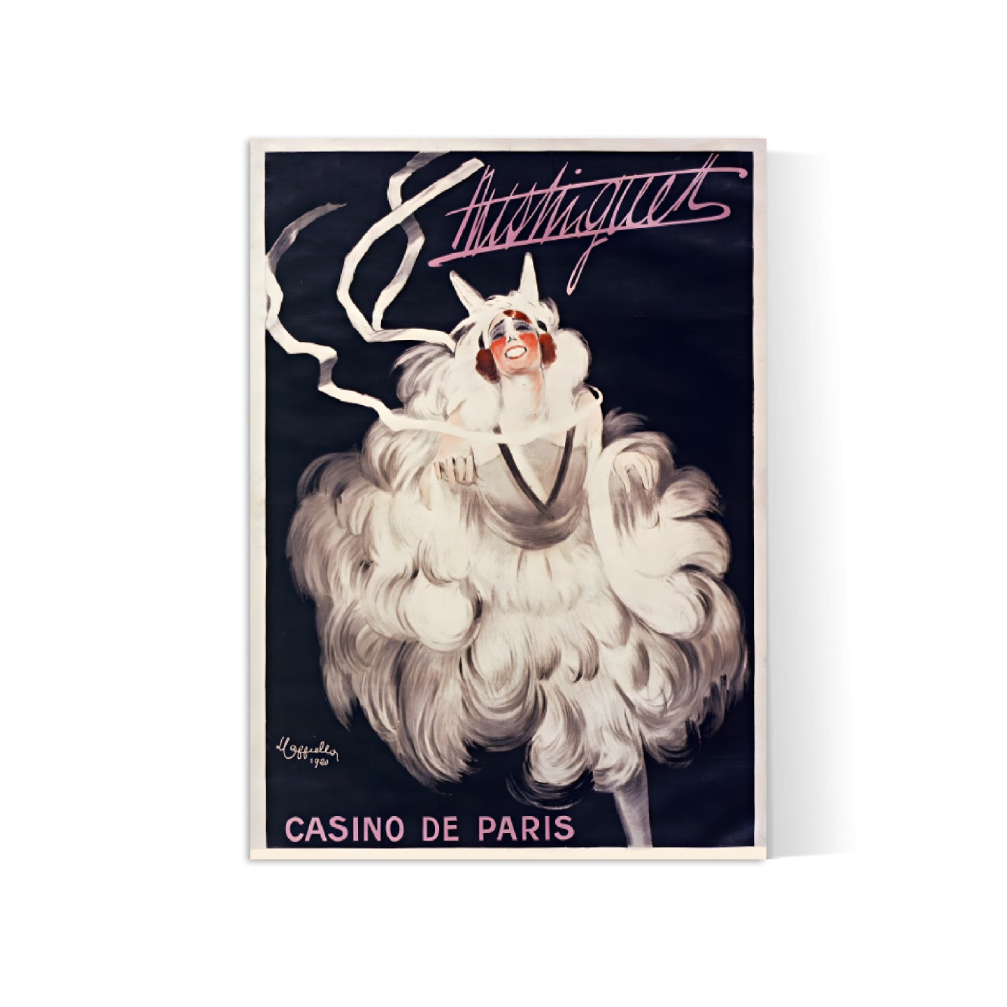 Affiche cabaret vintage "Mistinguett" - Leonetto Cappiello - Haute Définition - papier mat 230gr/m²