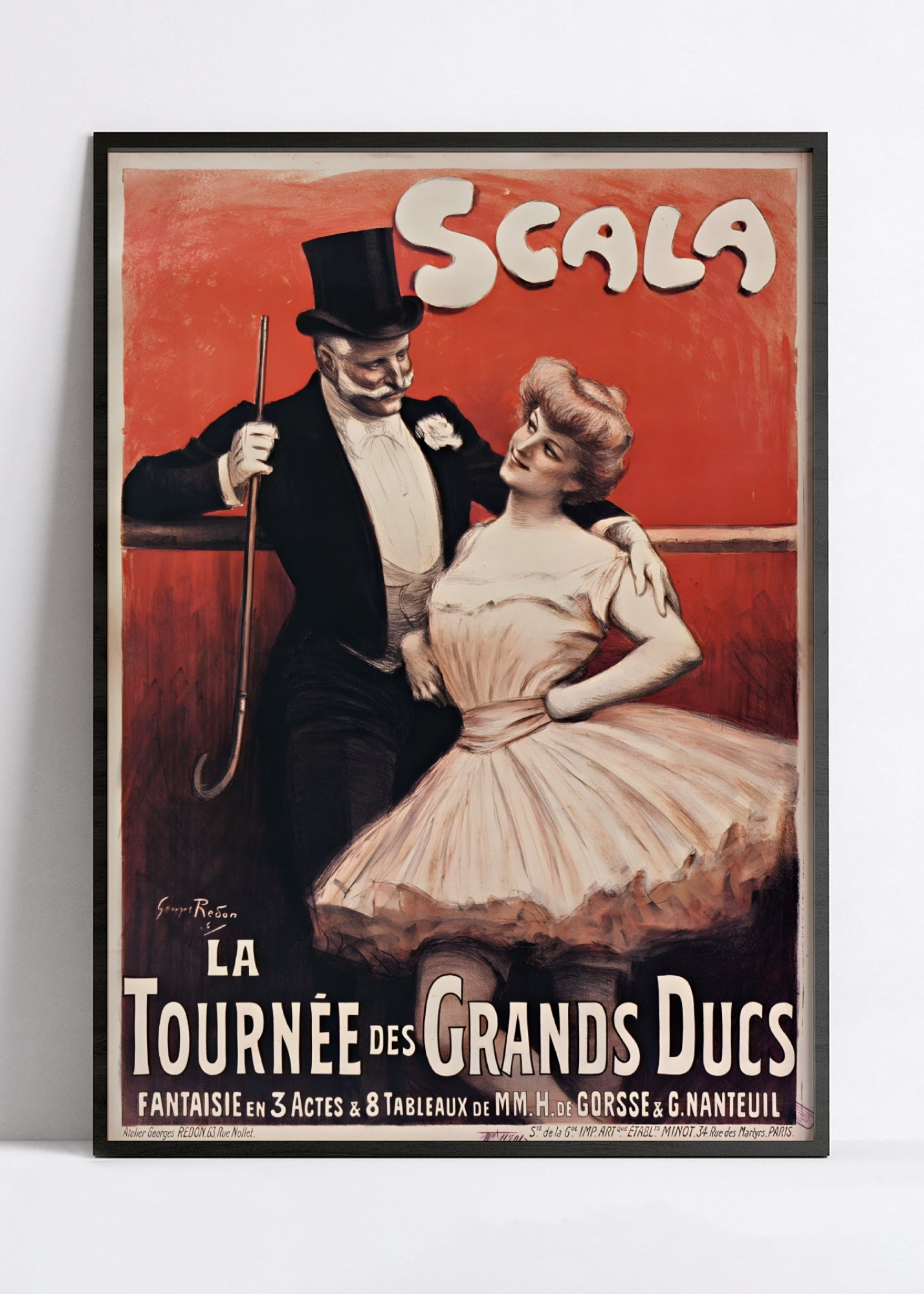Vintage cabaret poster "Scala - the tour of the Grand Dukes" - Georges Redon - High Definition - matte paper 230gr/m²