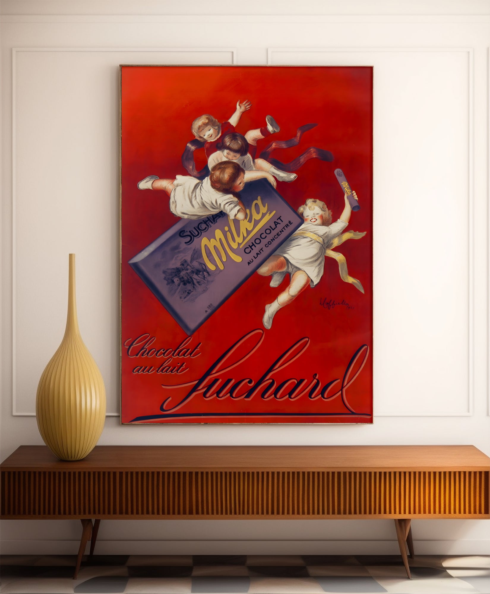 Affiche cuisine vintage "Suchard" - Leonetto Cappiello - Haute Définition - papier mat 230gr/m²