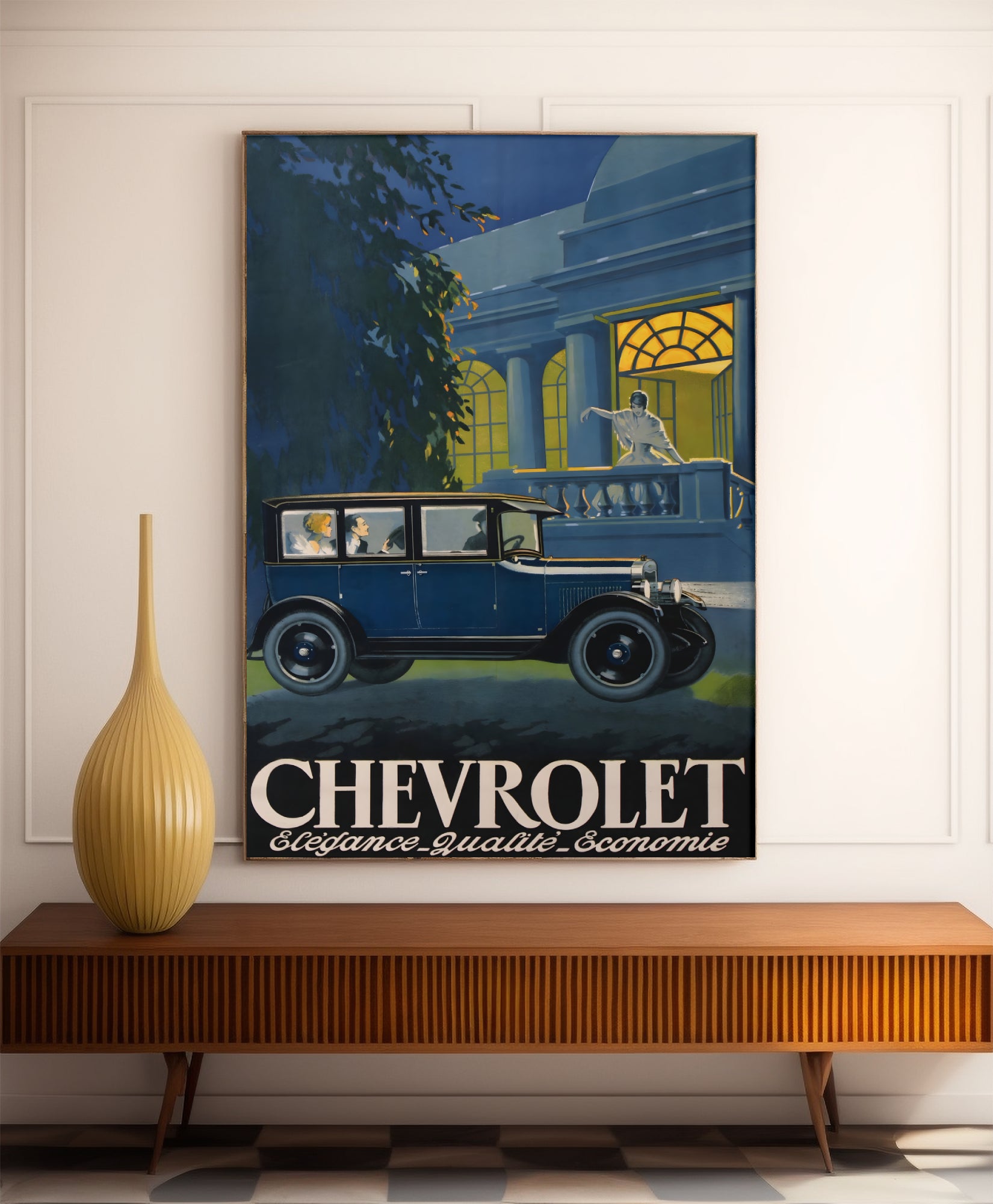 Affiche voiture vintage vintage "Chevrolet" - Haute Définition - papier mat 230gr/m²