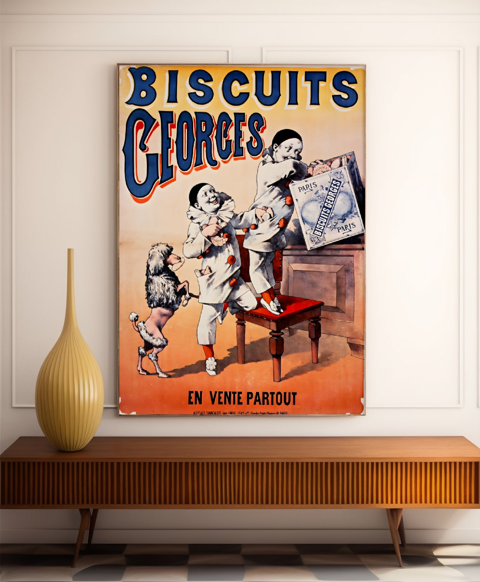 Affiche cuisine vintage "Biscuits Georges"- Haute Définition - papier mat 230gr/m²