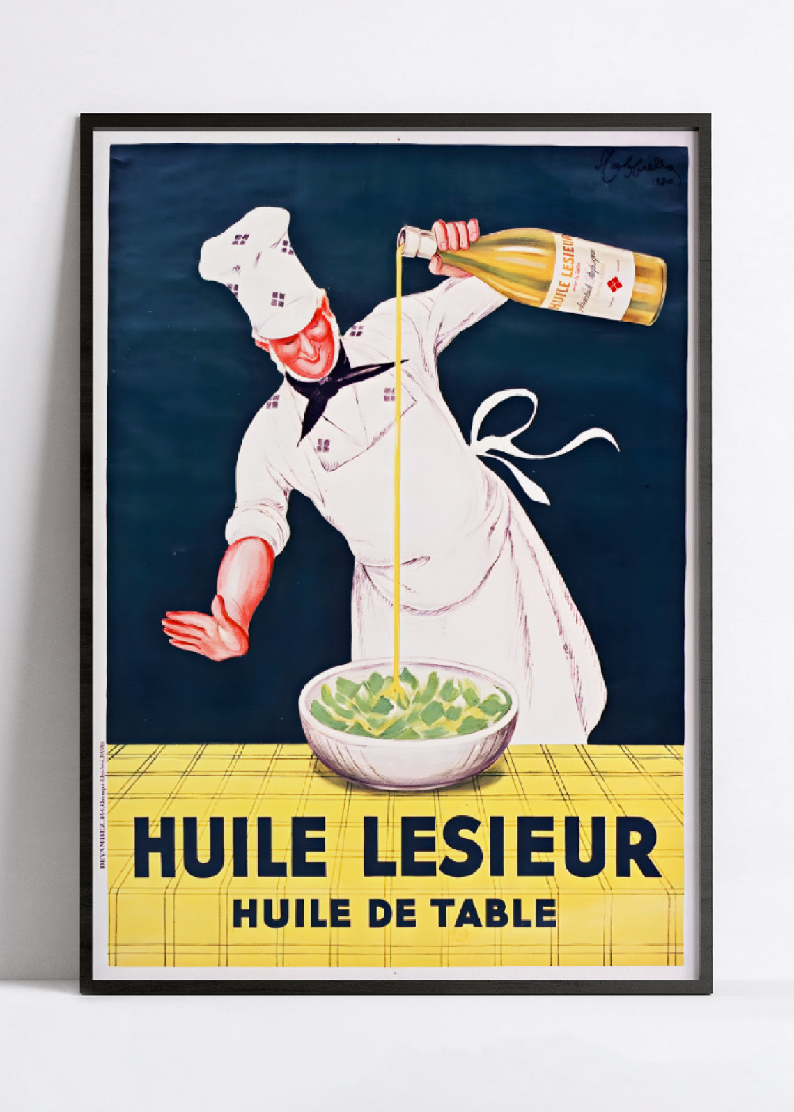Affiche cuisine vintage "Huile Lesieur"- Leonetto Cappiello - Haute Définition - papier mat 230gr/m²