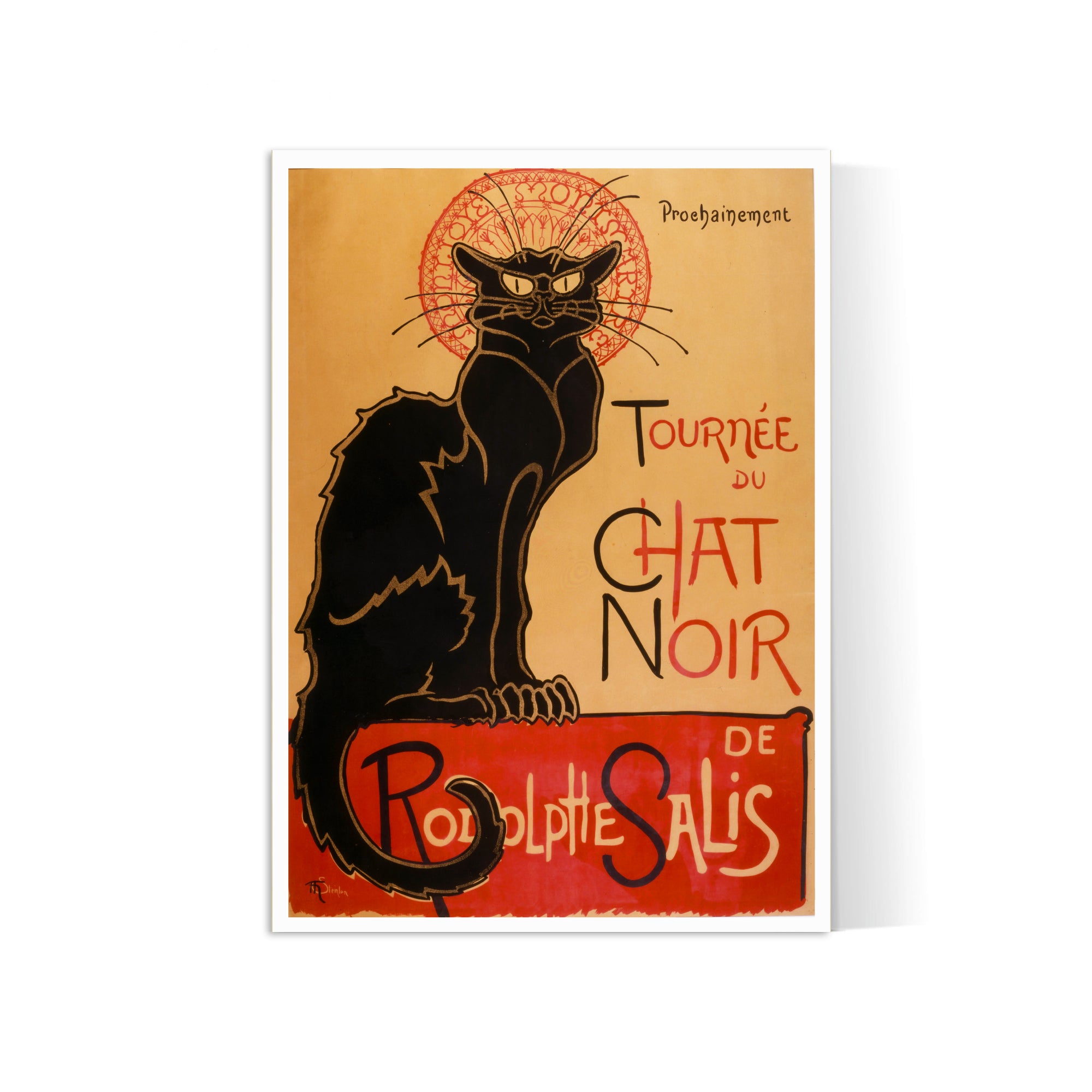 Affiche Art Nouveau "Chat Noir" - Steinlen  - Haute Définition - papier mat 230gr/m²