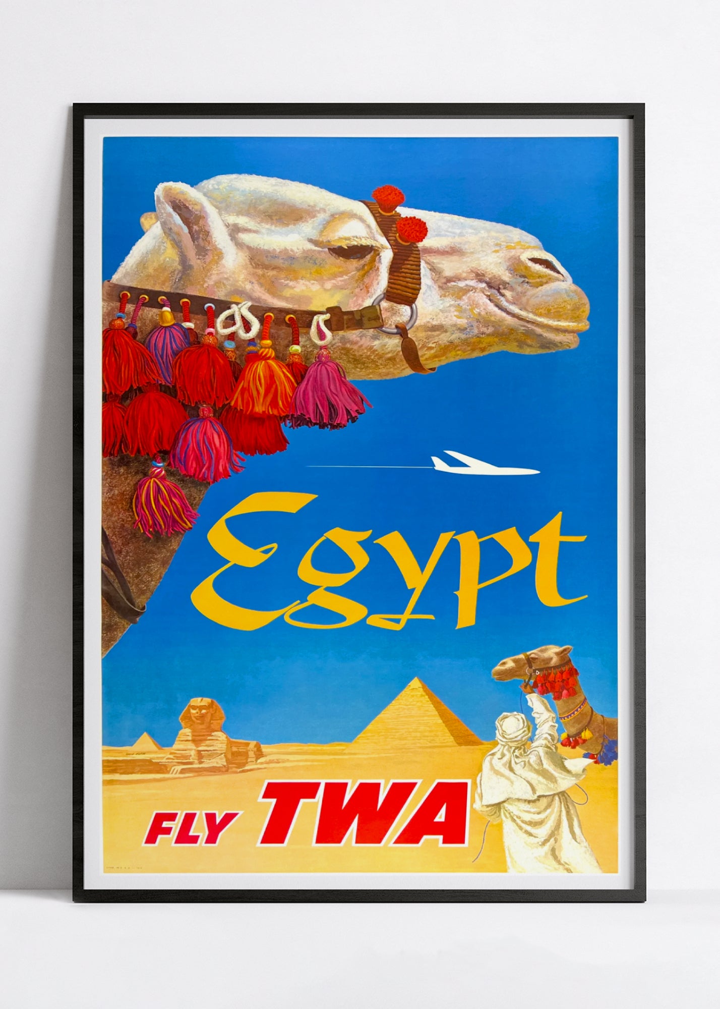 Affiche voyage vintage "Egypte" - TWA - Haute Définition - papier mat 230gr/m²