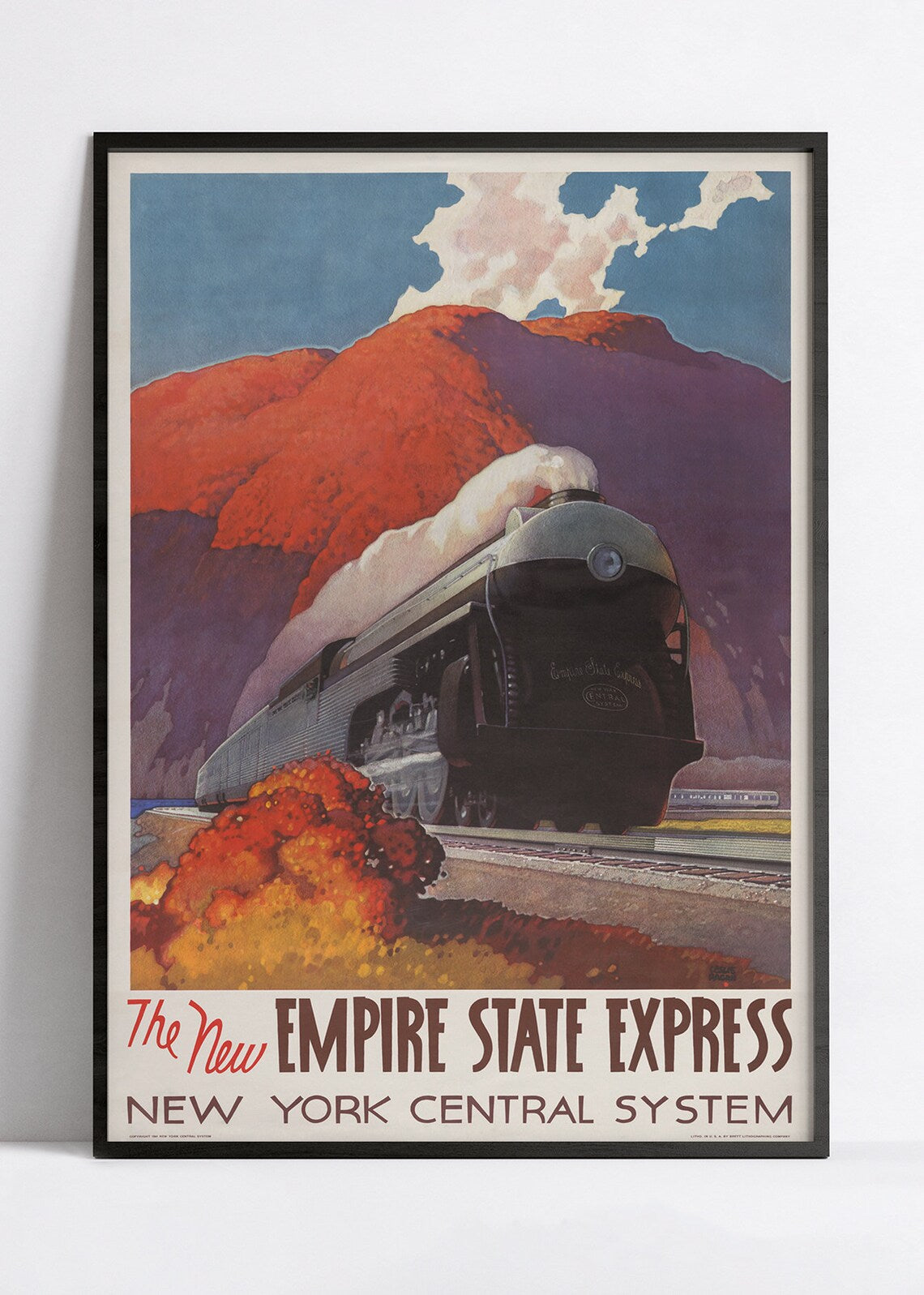 Affiche murale vintage "Empire State Express" - Haute Définition - papier mat 230gr/m²