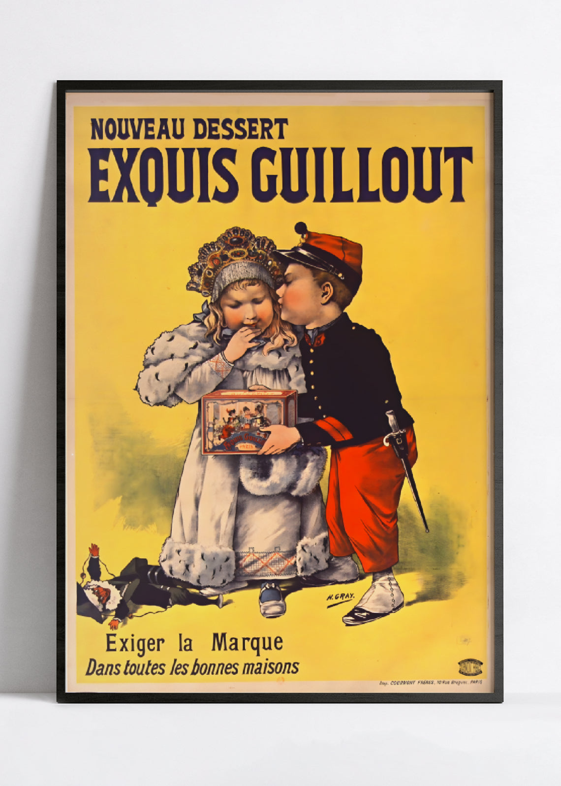 Affiche cuisine vintage "Exquis Guillout" - Vintaget - Haute Définition - papier mat 230gr/m²