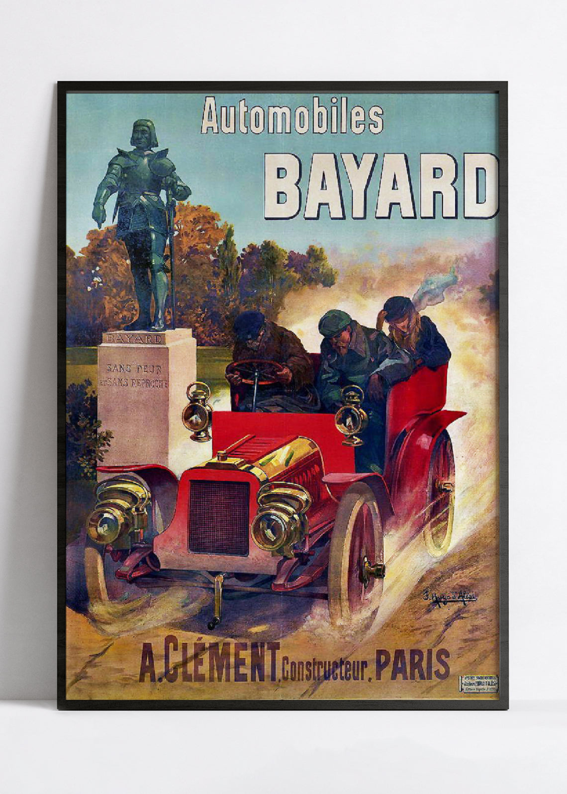 Affiche publicitaire vintage "Bayard" - Hugo d'Alesi - Haute Définition - papier mat 230gr/m²