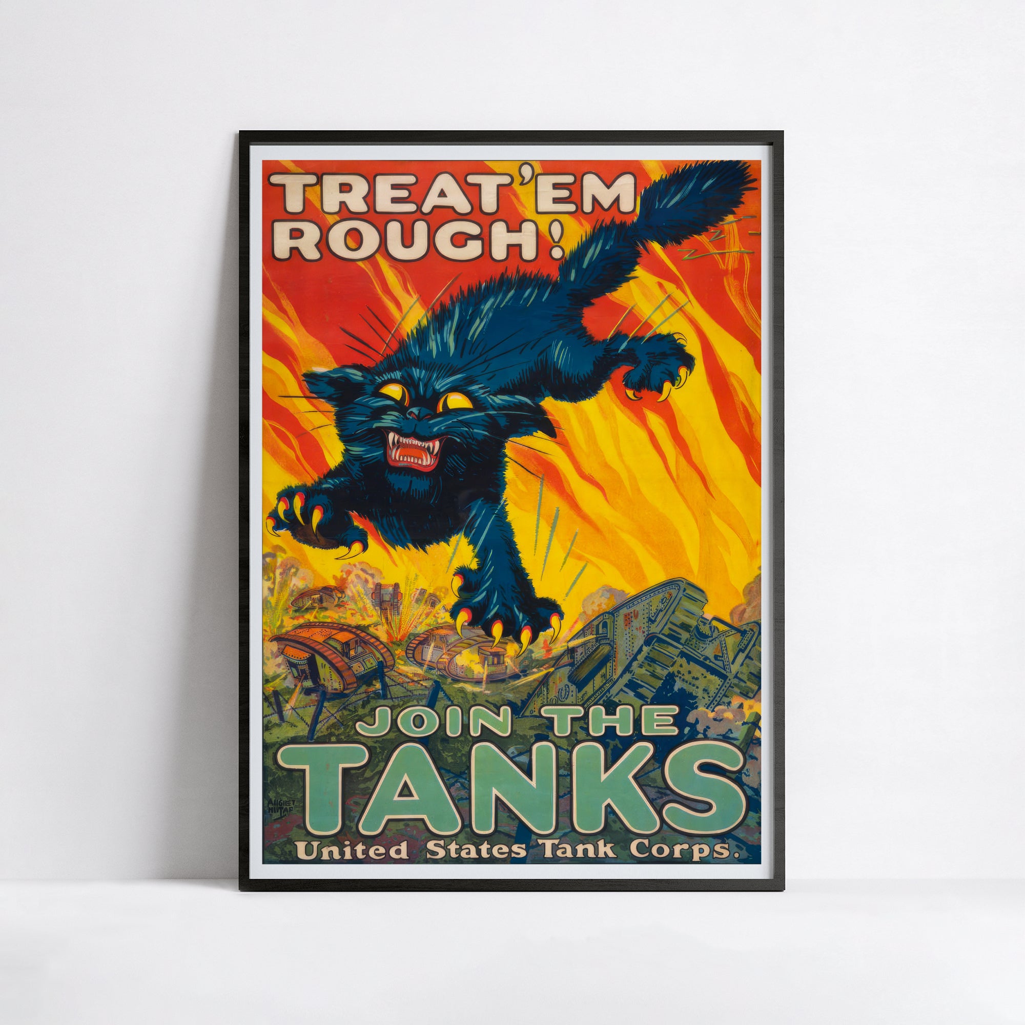 Affiche de propagande "Join the Tanks" - Haute Définition - papier mat 230gr/m²
