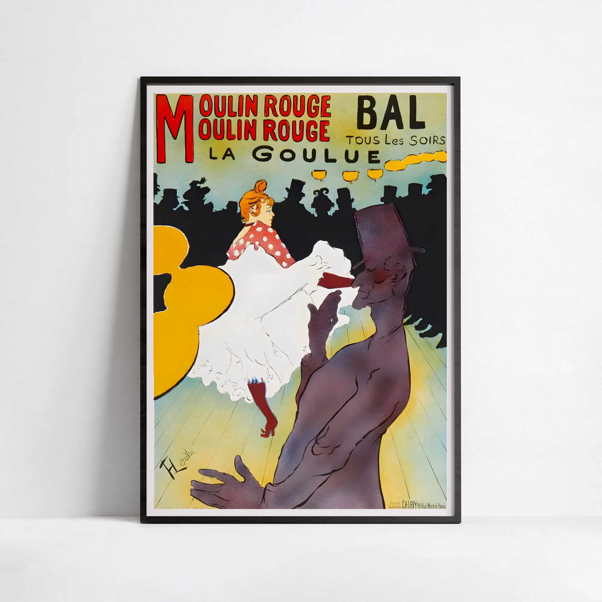 Affiche Toulouse-Lautrec "La Goulue" - Art Nouveau - Haute Définition - papier mat 230gr/m²
