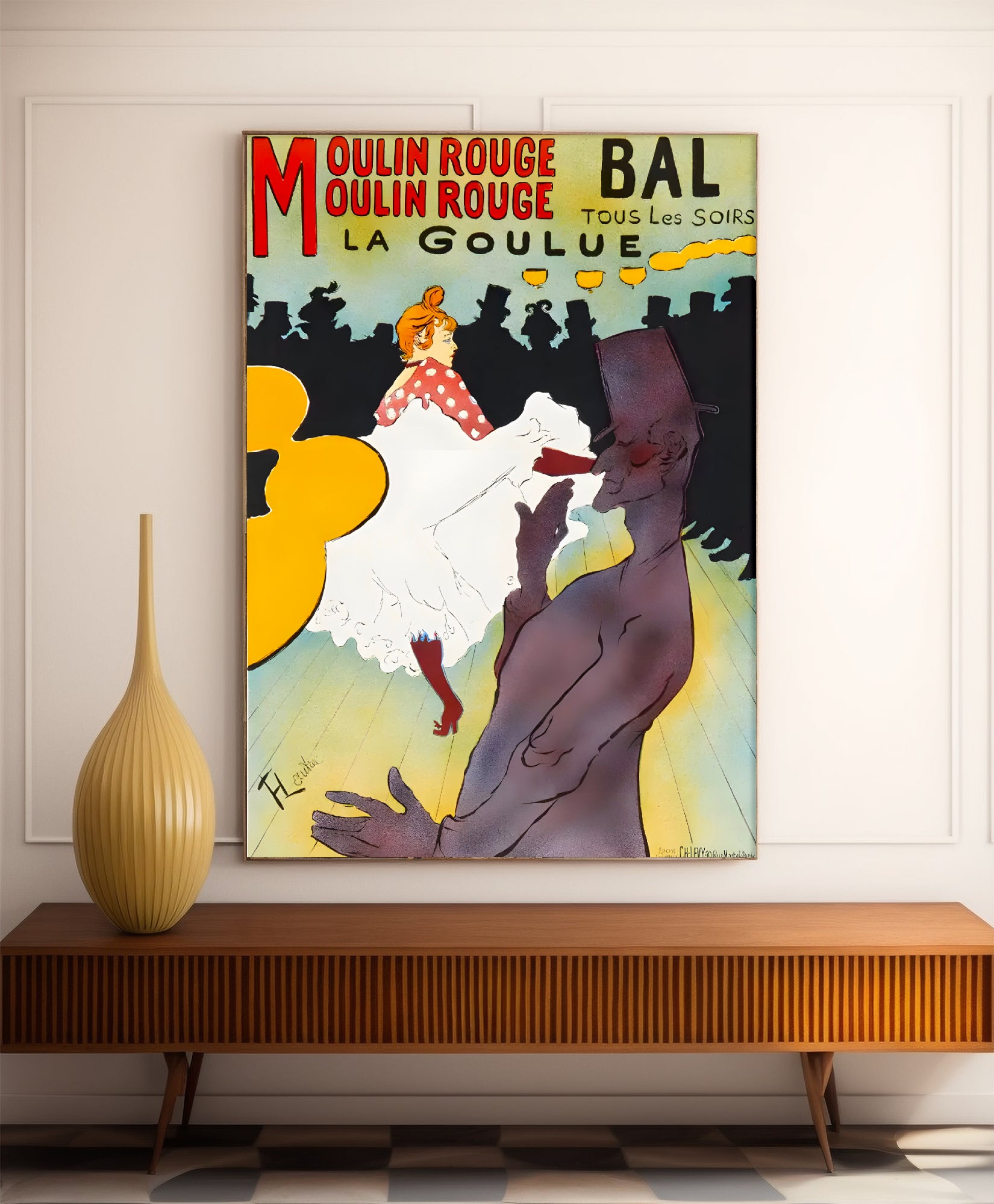 Affiche Toulouse-Lautrec "La Goulue" - Art Nouveau - Haute Définition - papier mat 230gr/m²