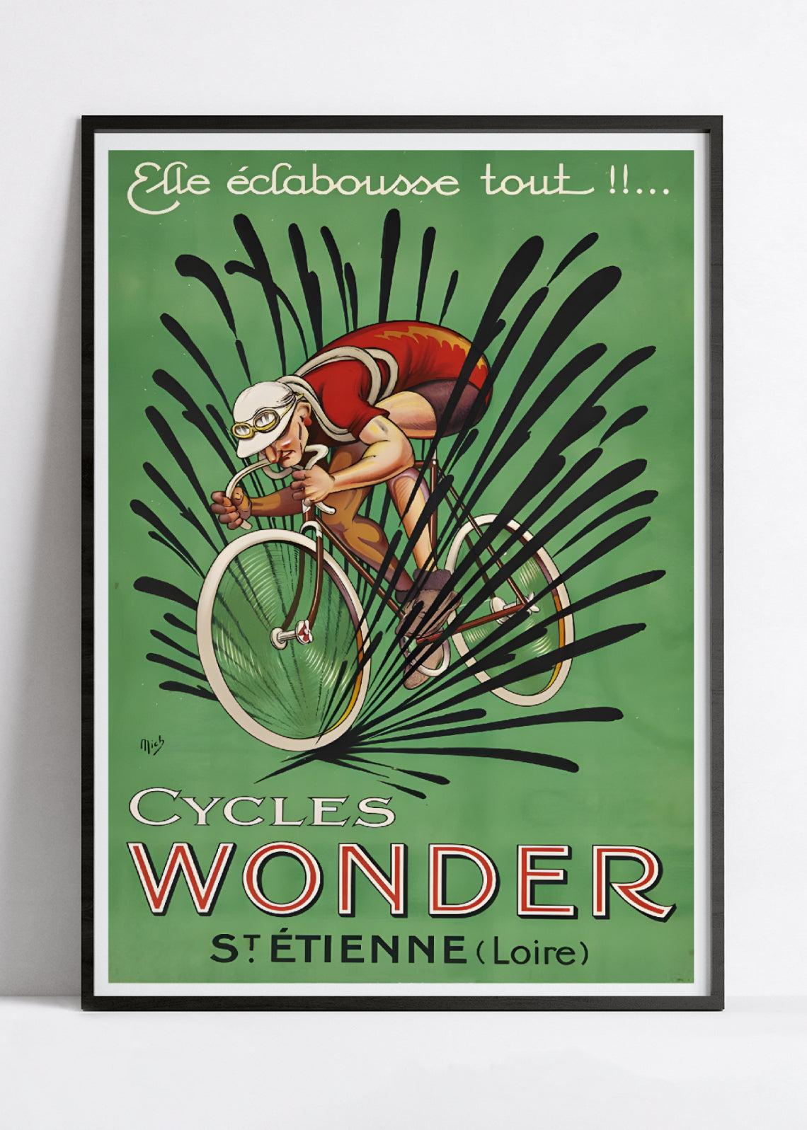 Affiche velo vintage "Cycles Wonder" - Mich - Haute Définition - papier mat 230gr/m²