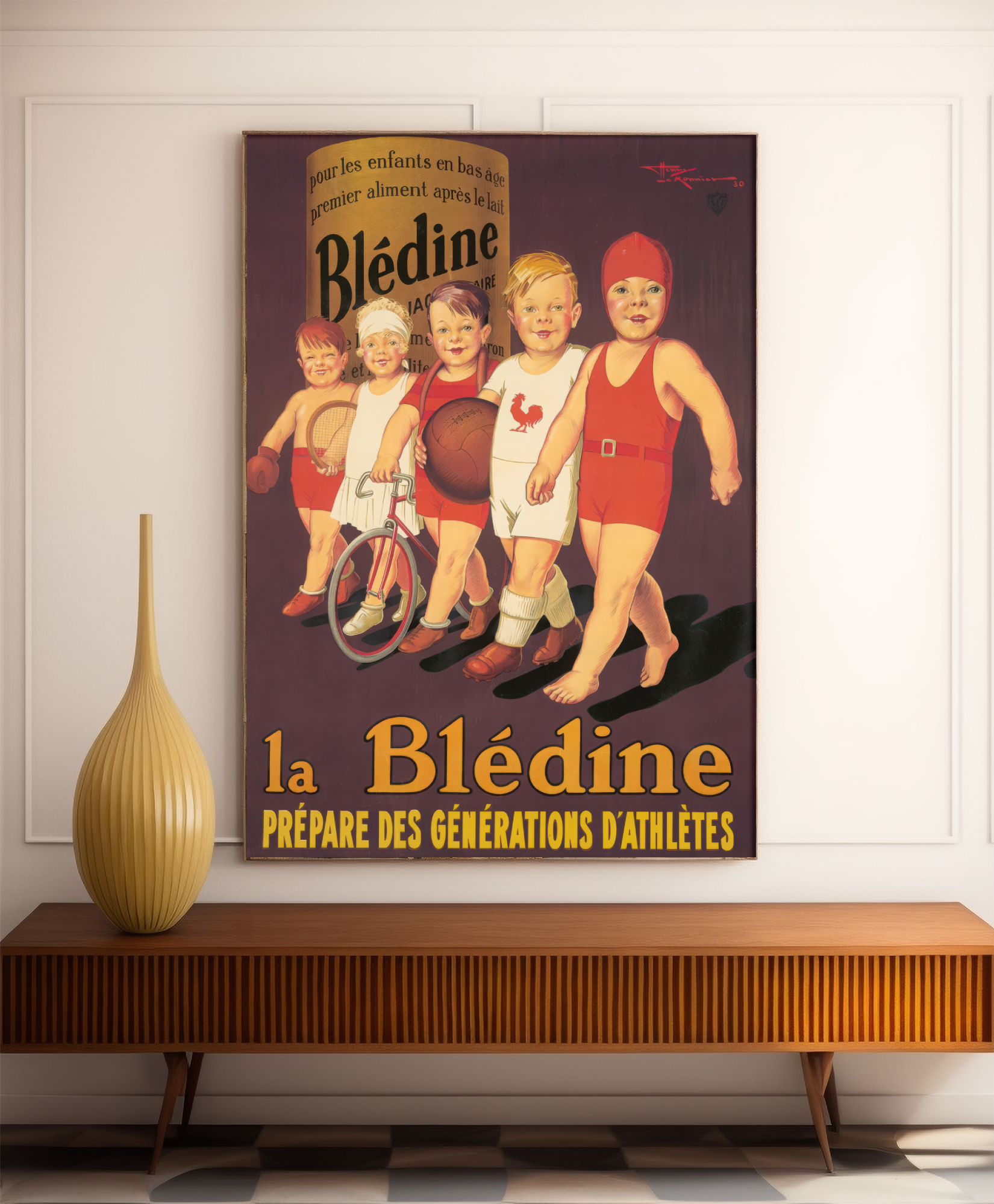 Vintage mountain poster "Grindelwald" - Hans G. Jegerlehner - High Definition - 230gr/m² matte paper