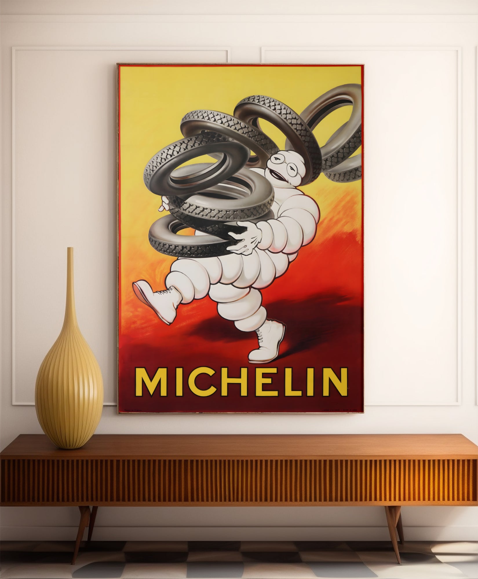 Affiche publicitaire vintage " Michelin" - O'Galop - Haute Définition - papier mat 230gr/m²
