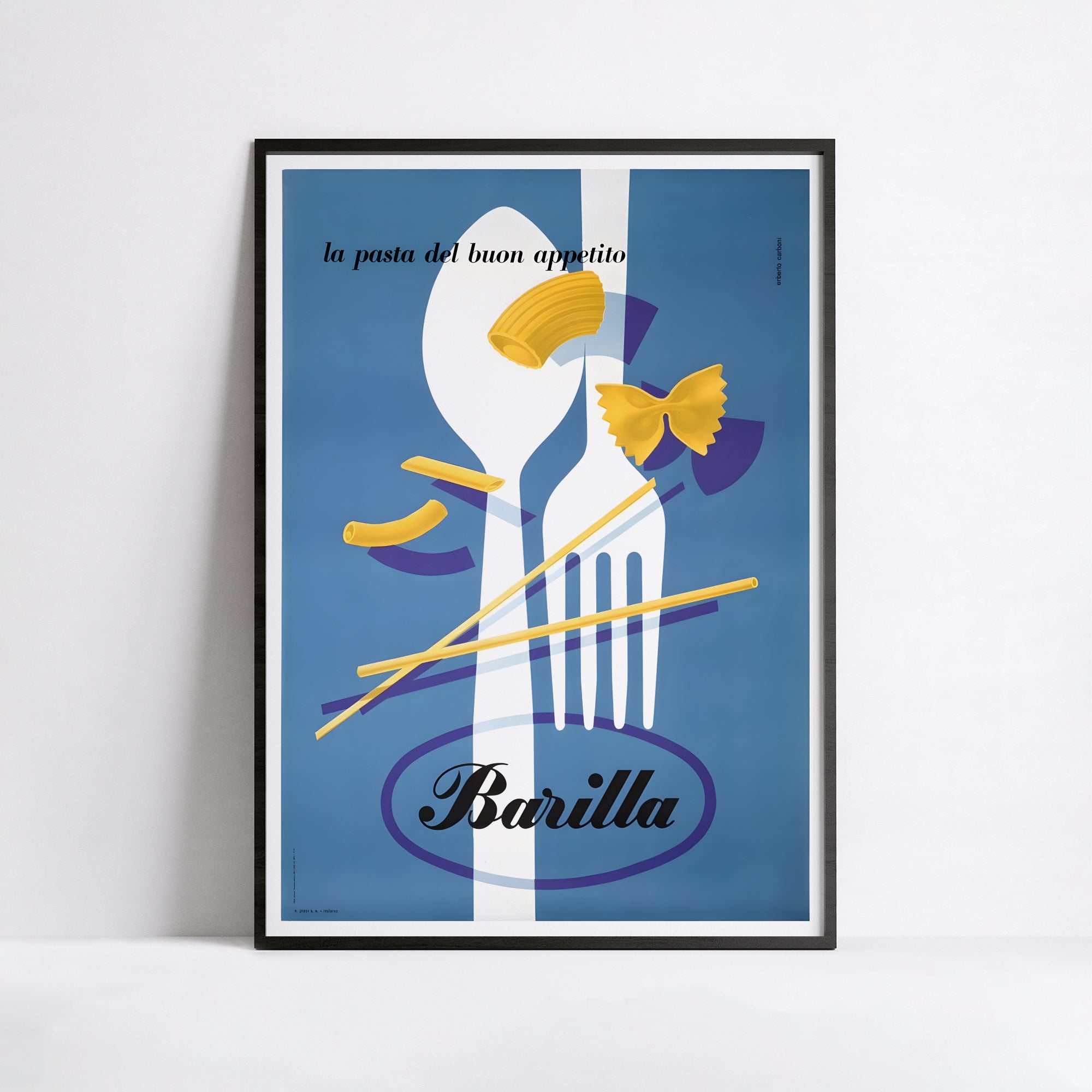 "Barilla" pasta poster - Erberto Carboni - High Definition - matte paper 230gr/m²