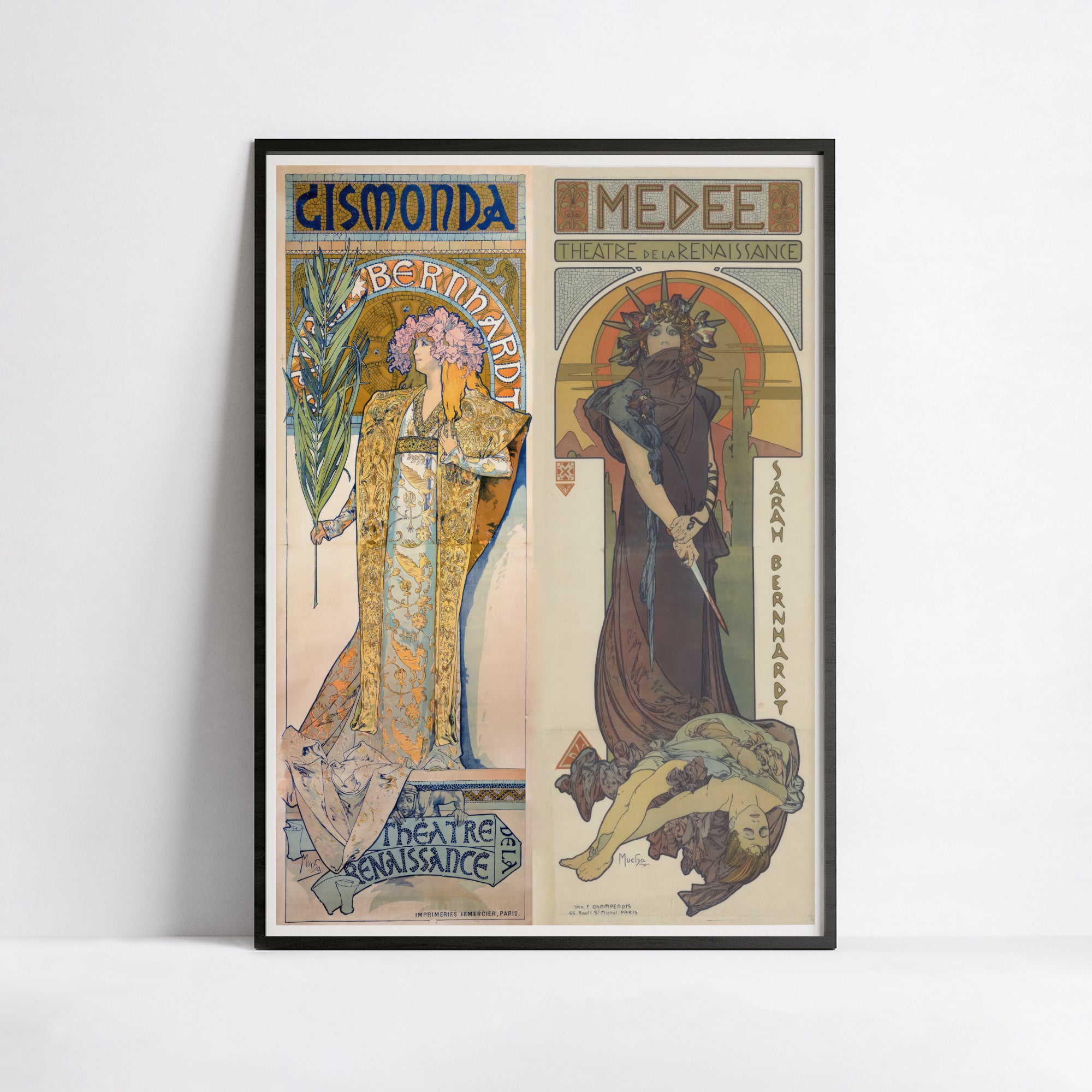 Affiche Alphonse Mucha "Gismonda - Medée" - Art Nouveau - Haute Définition