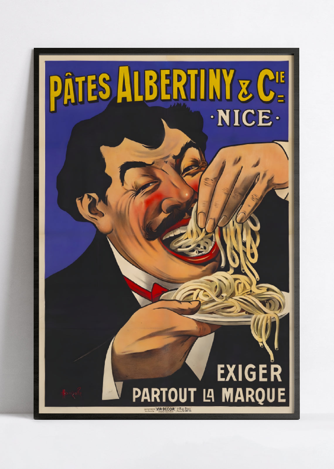 Affiche cuisine vintage "Pâtes Albertigny" - Haute Définition - papier mat 230gr/m²