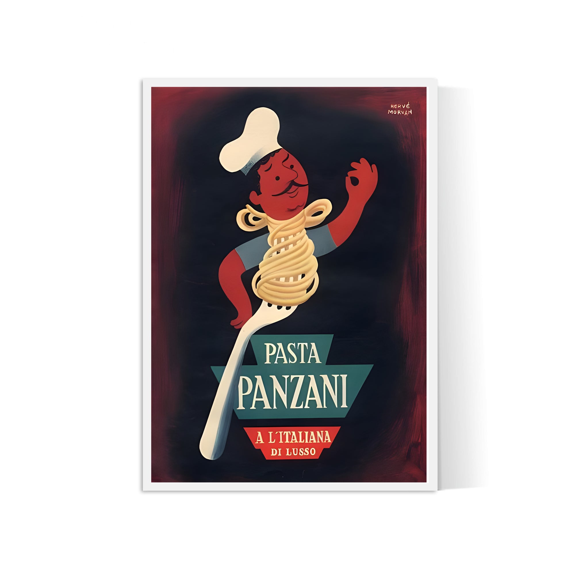 Affiche cuisine vintage "Panzani"- Hervé Morvan - Haute Définition - papier mat 230gr/m²