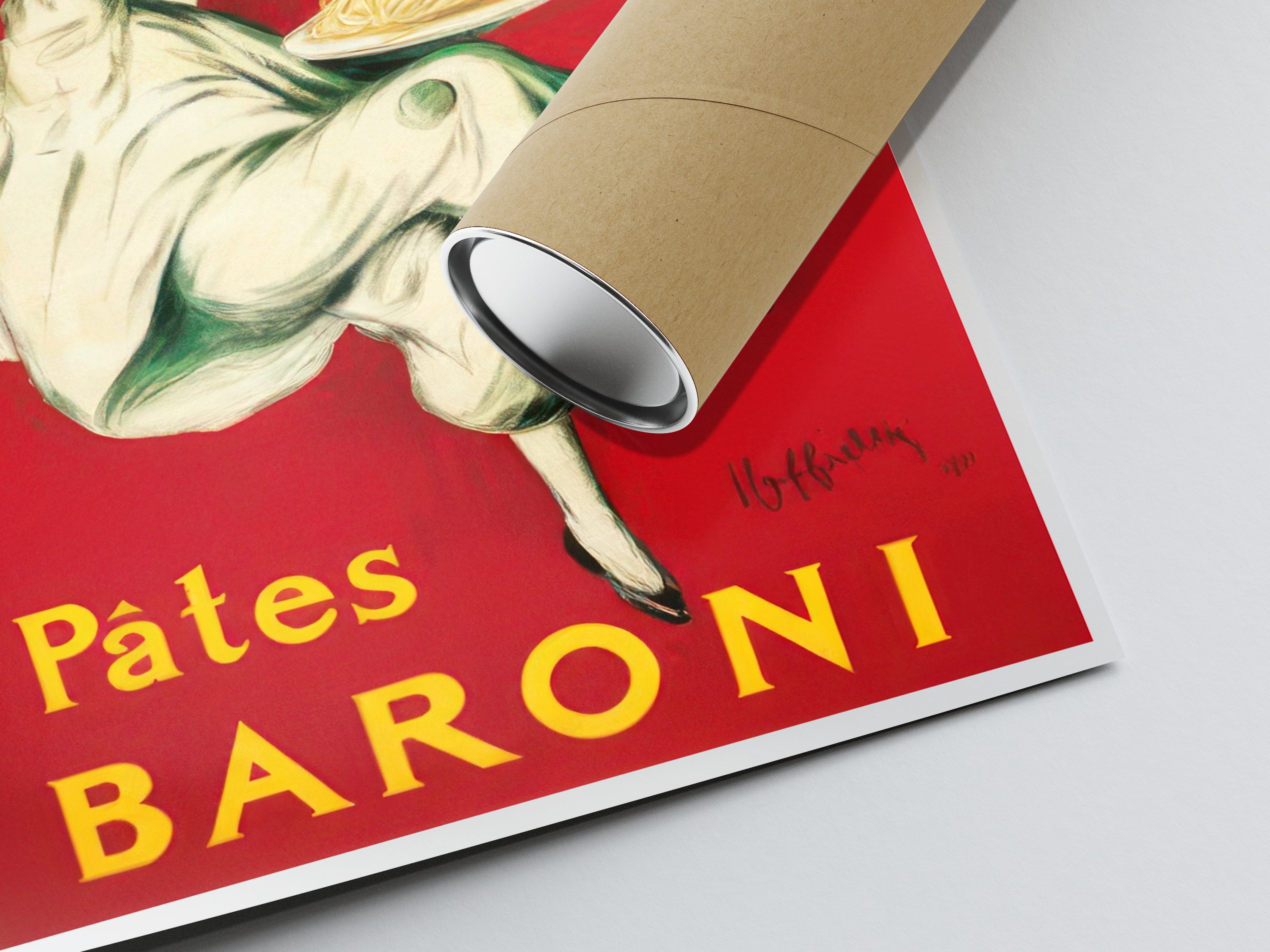 Affiche cuisine vintage "Pâtes Baroni"- Cappiello - Haute Définition - papier mat 230gr/m²