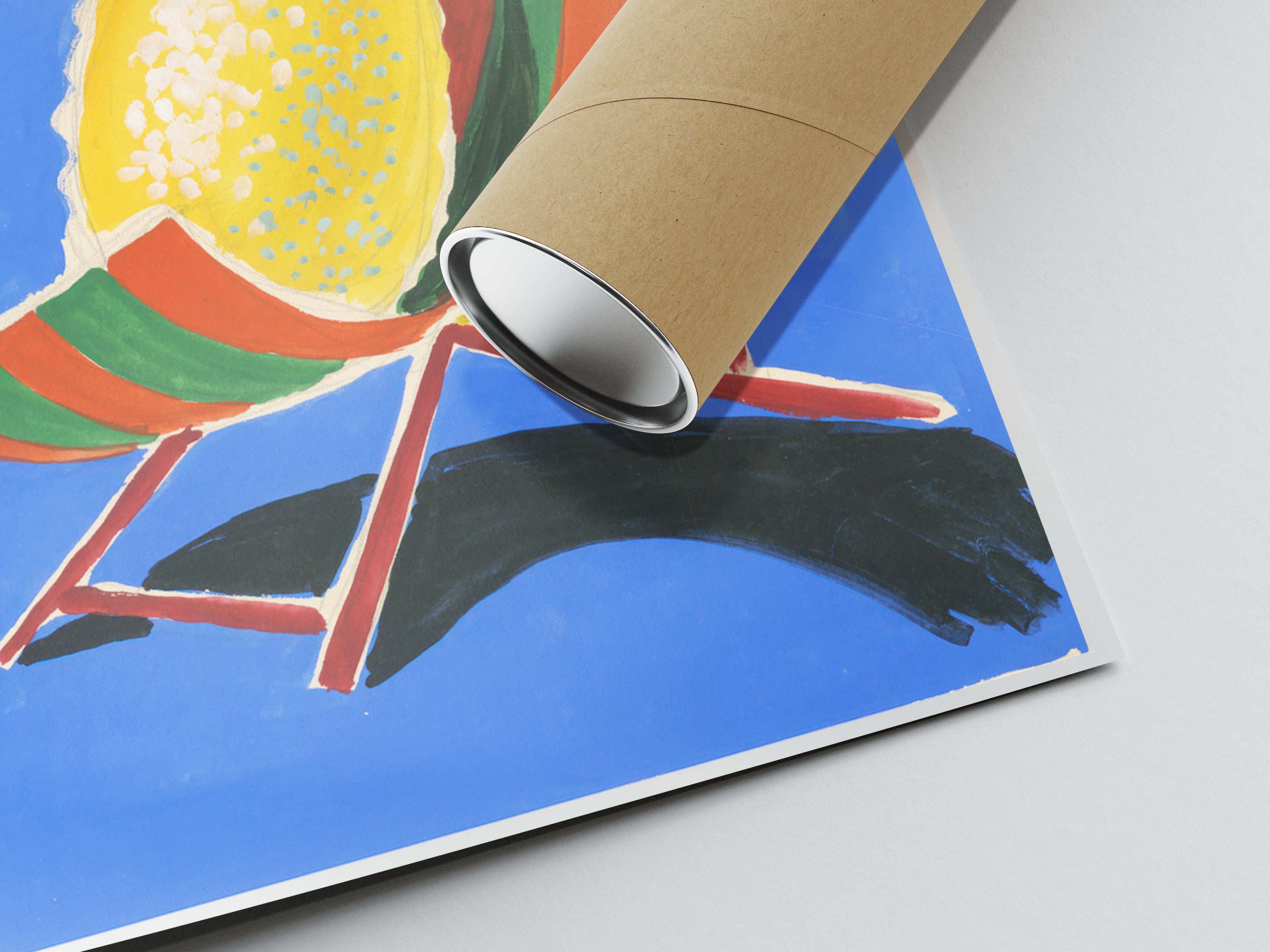 Affiche Orangina "Transat" - Villemot - Haute Définition - papier mat 230gr/m²