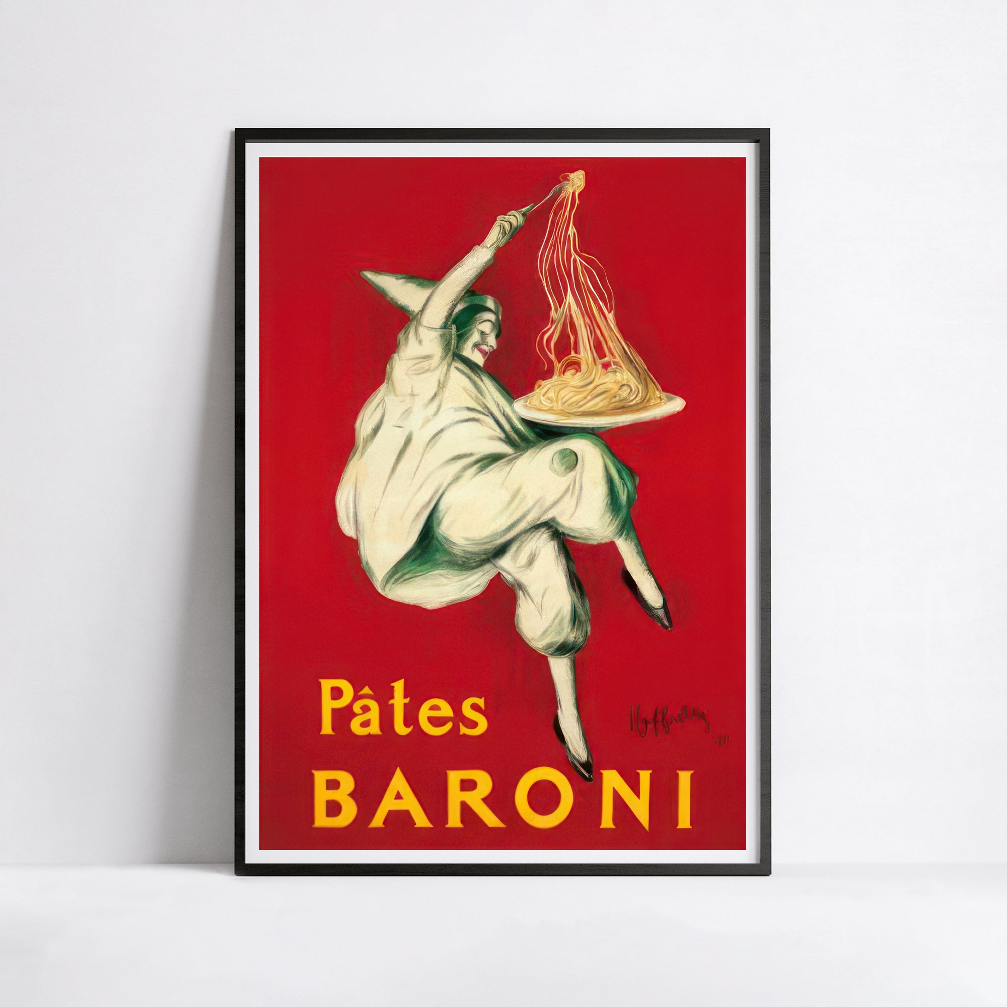 Affiche cuisine vintage "Pâtes Baroni"- Cappiello - Haute Définition - papier mat 230gr/m²