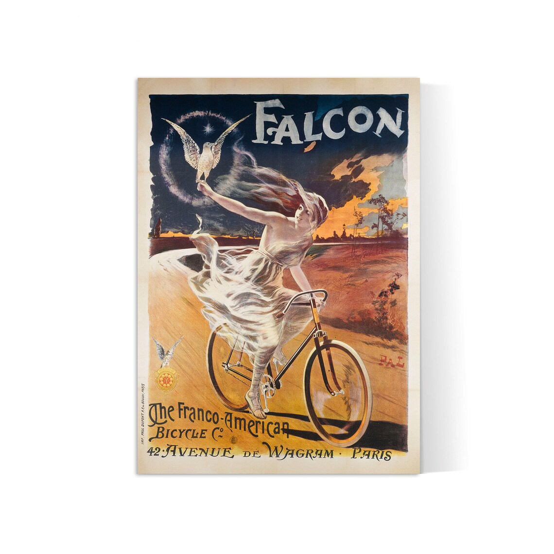 Affiche murale  vintage "Falcon Cycle" - PAL - Haute Définition - papier mat 230gr/m²