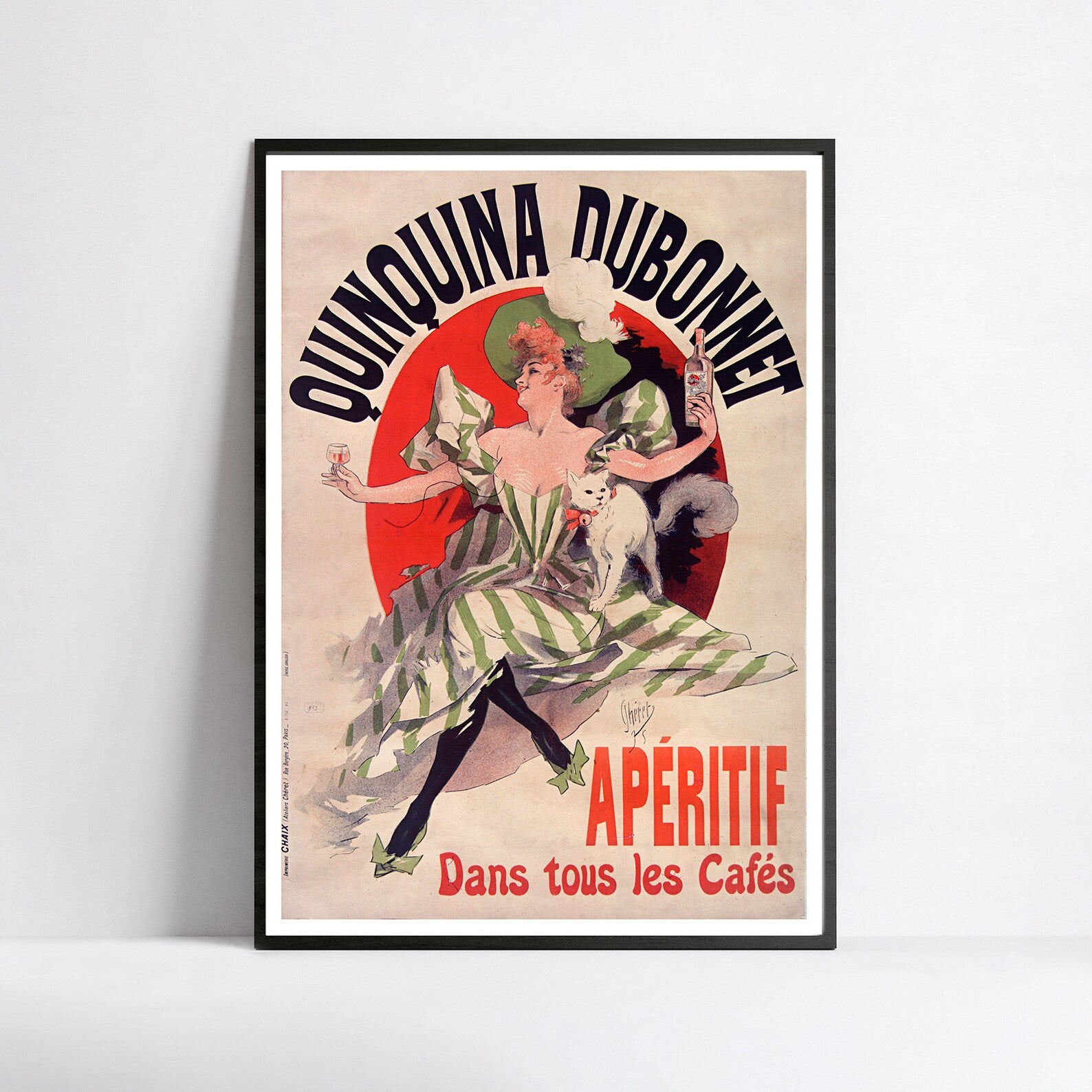Affiche alcool vintage "QUINQUINA DUBONNET" - Haute Définition - papier mat 230gr/m2
