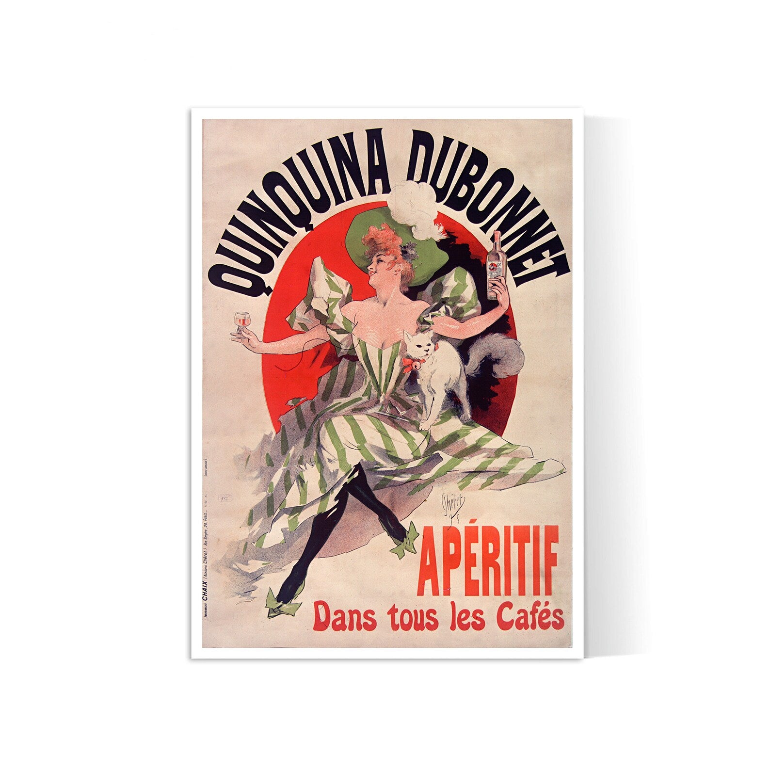 Affiche alcool vintage "QUINQUINA DUBONNET" - Haute Définition - papier mat 230gr/m2